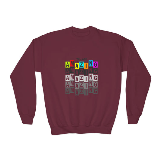 You Are Amazing Youth Crewneck Sweatshirt