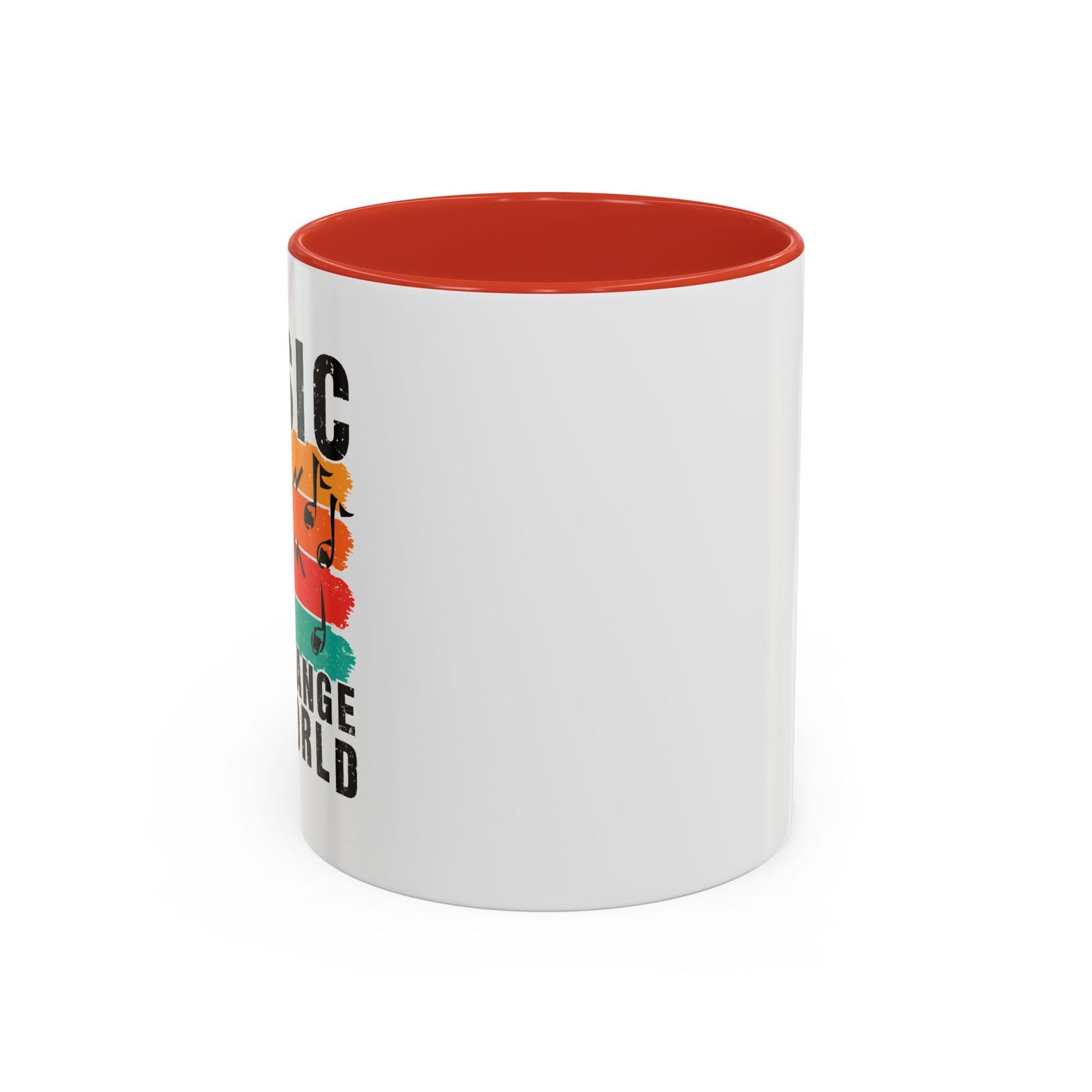Music Can Change The World Accent Coffee Mug (11, 15oz)
