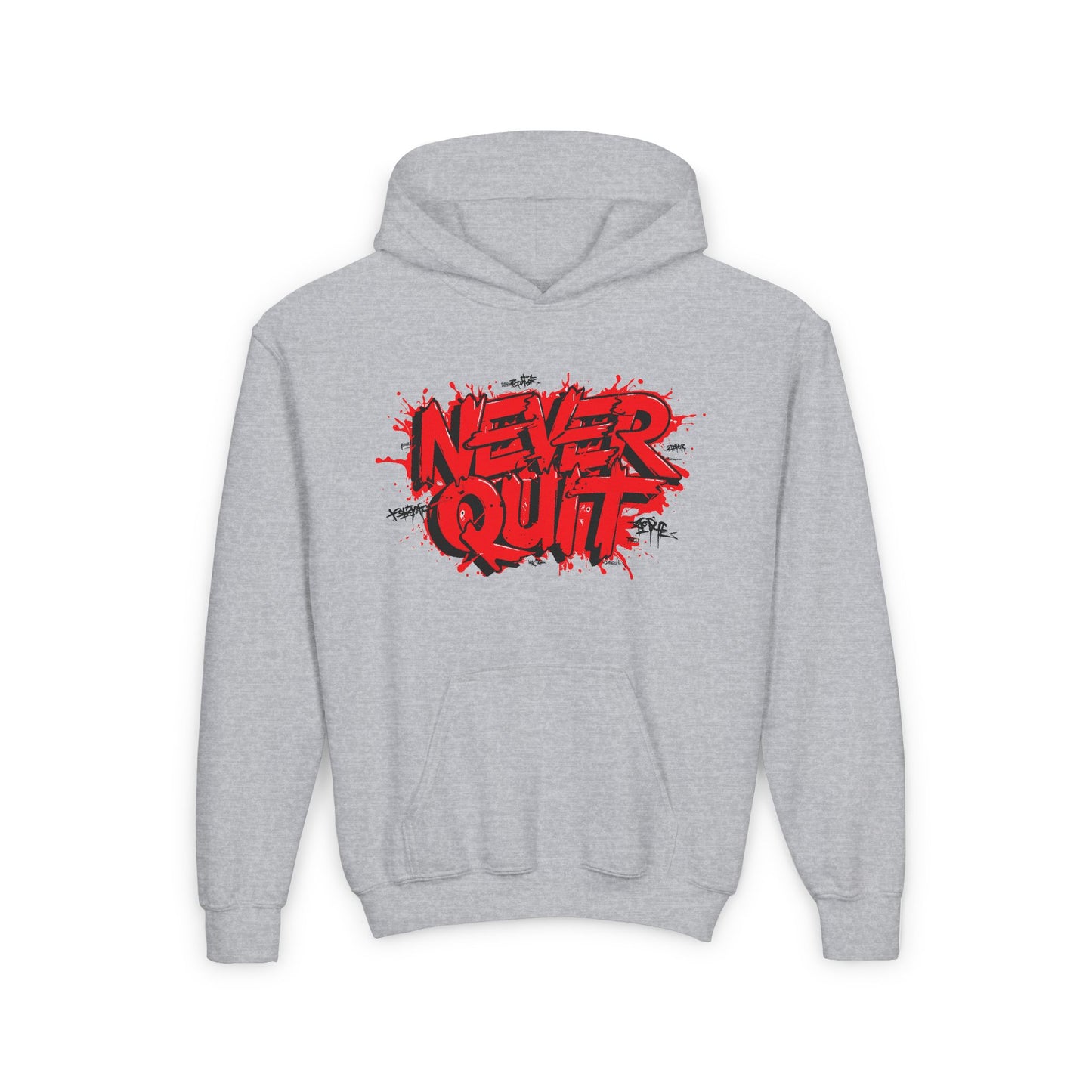 Never Quit Youth Heavy Blend Hooded Sweatshirt