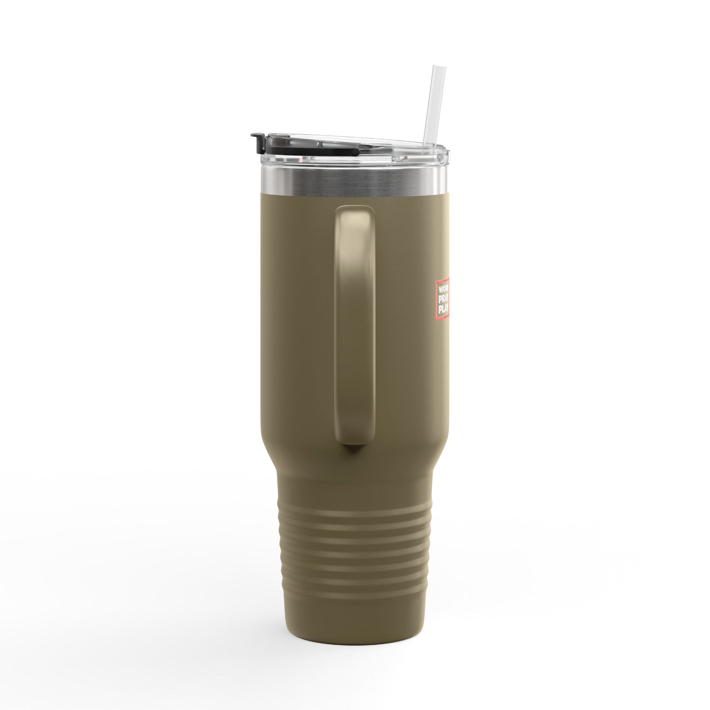 Work Hard Pray Hard Play Hard Insulated Travel Mug, 40oz