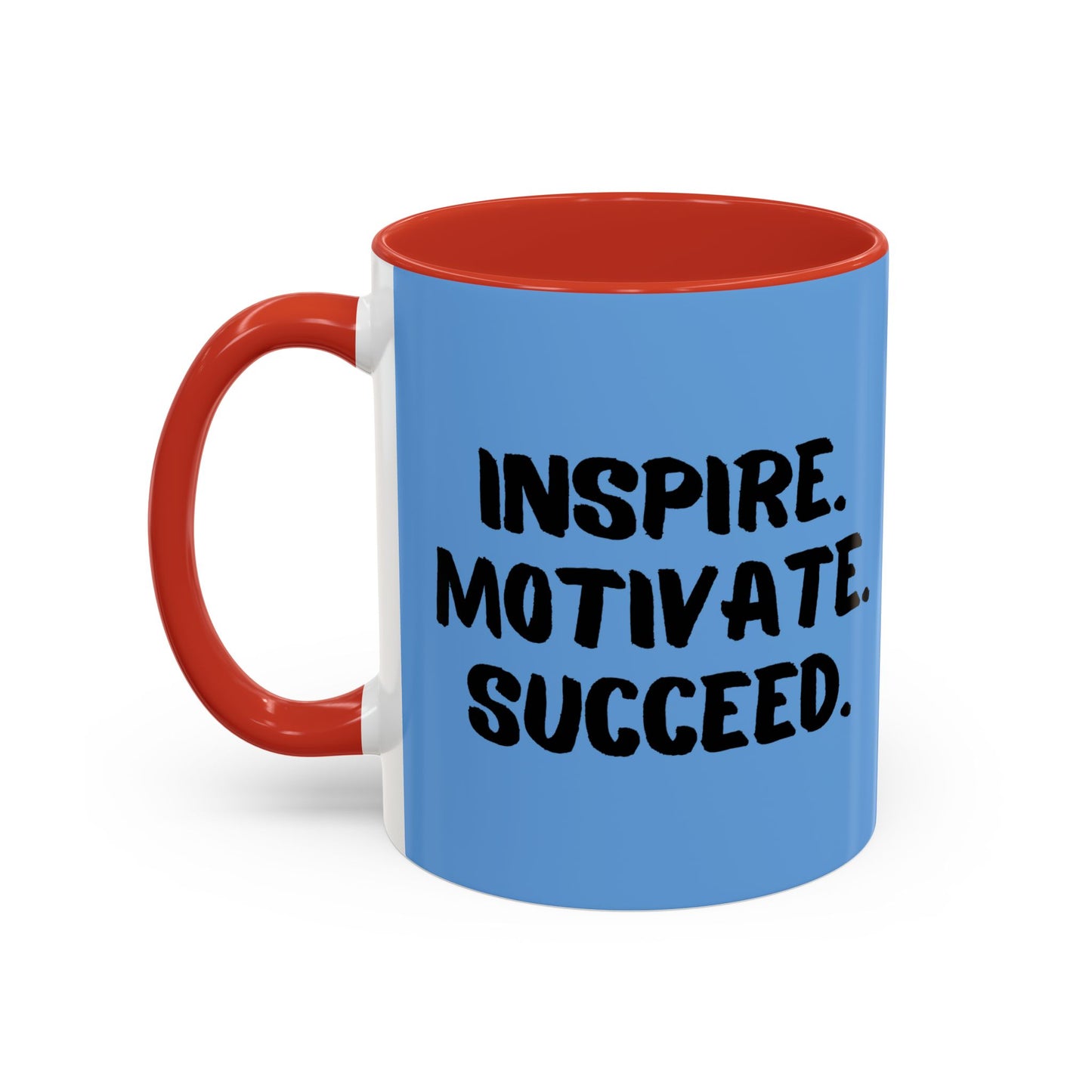 Inspire Motivate Succeed Accent Coffee Mug (11, 15oz)
