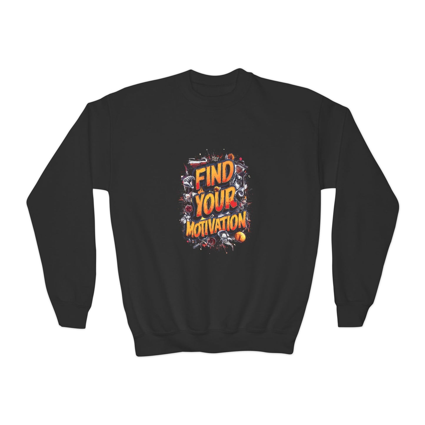 Find Your Motivation Youth Crewneck Sweatshirt