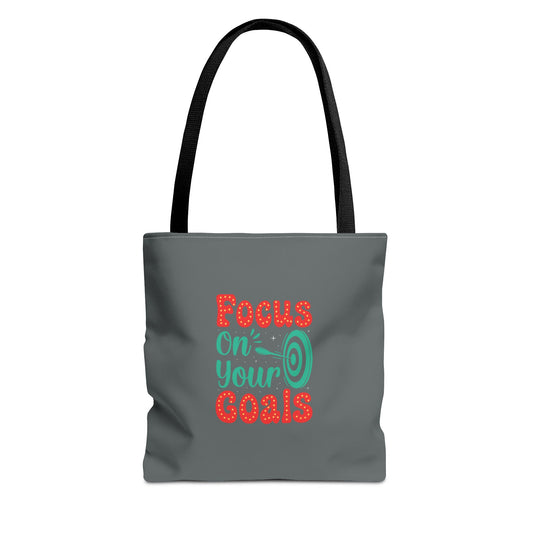 Focus On Your Goals Tote Bag (AOP)