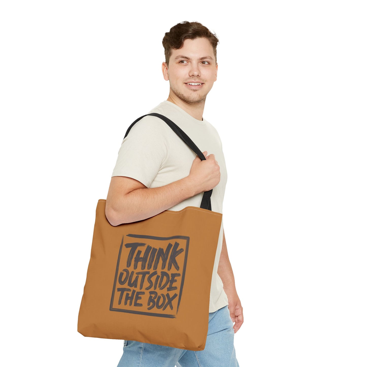 Think Outside The Box Tote Bag (AOP)