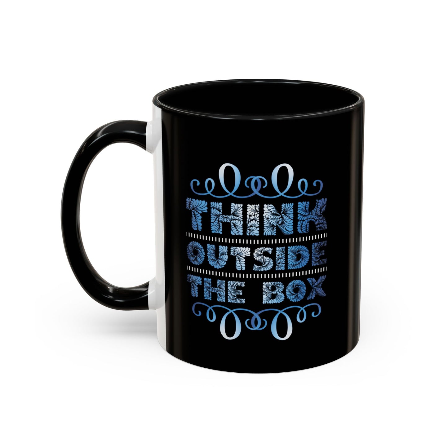 Think Outside The Box Accent Coffee Mug (11, 15oz)