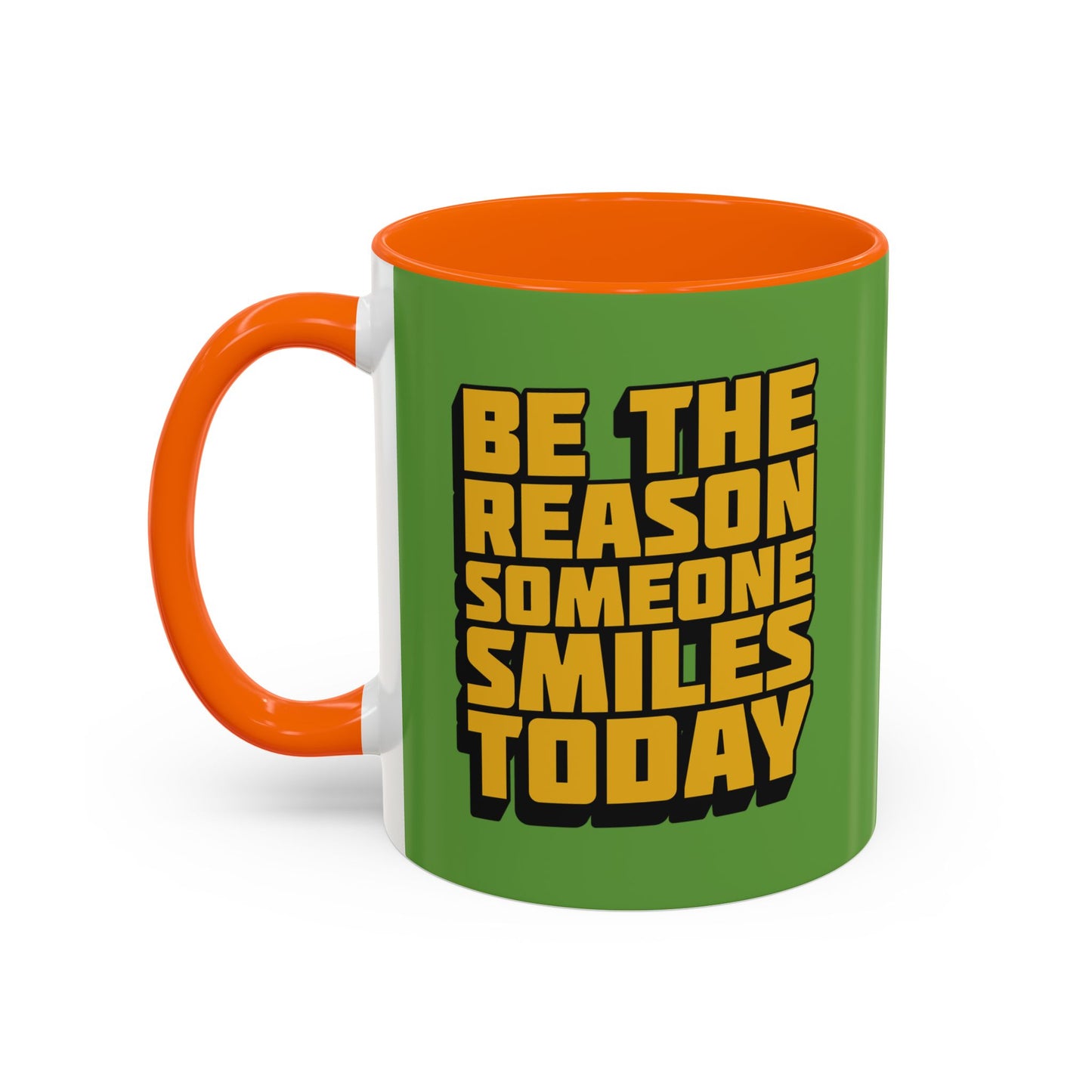 Be The Reason Someone Smiles Today Accent Coffee Mug (11, 15oz)