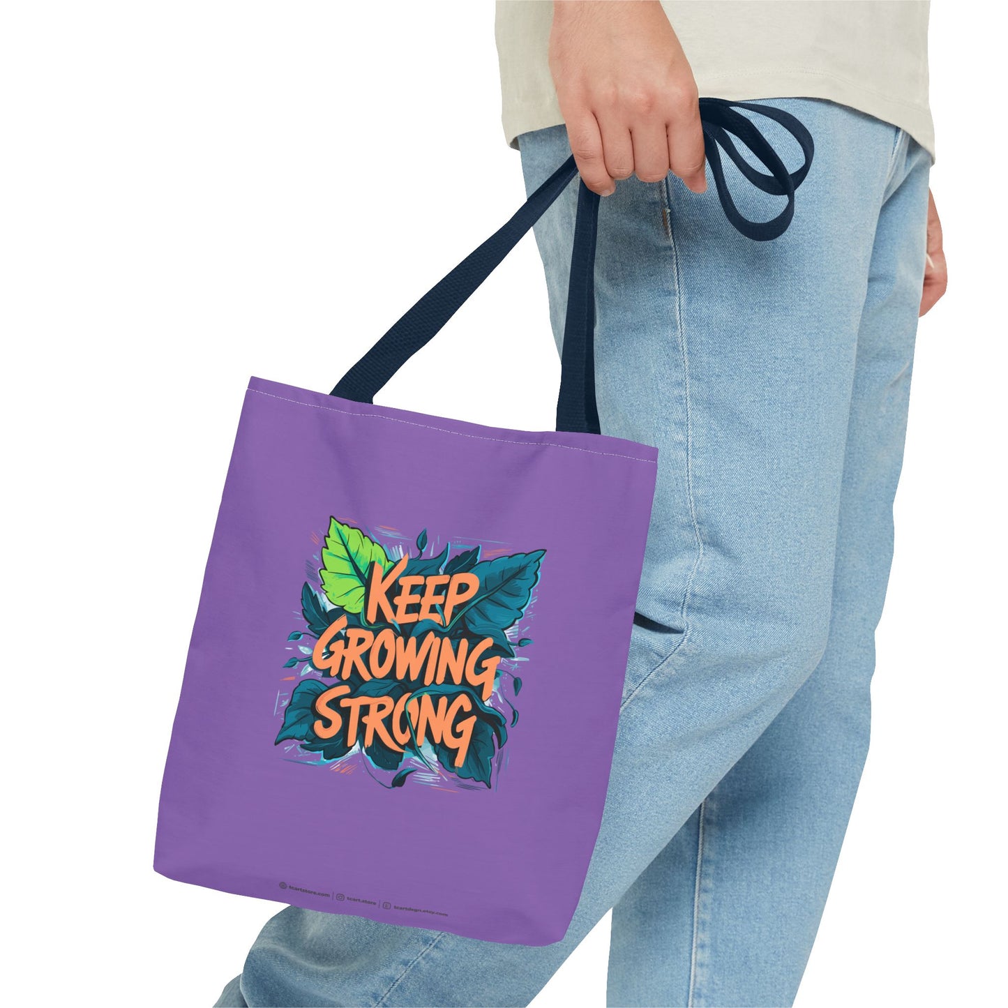 Keep Growing Strong Tote Bag (AOP)