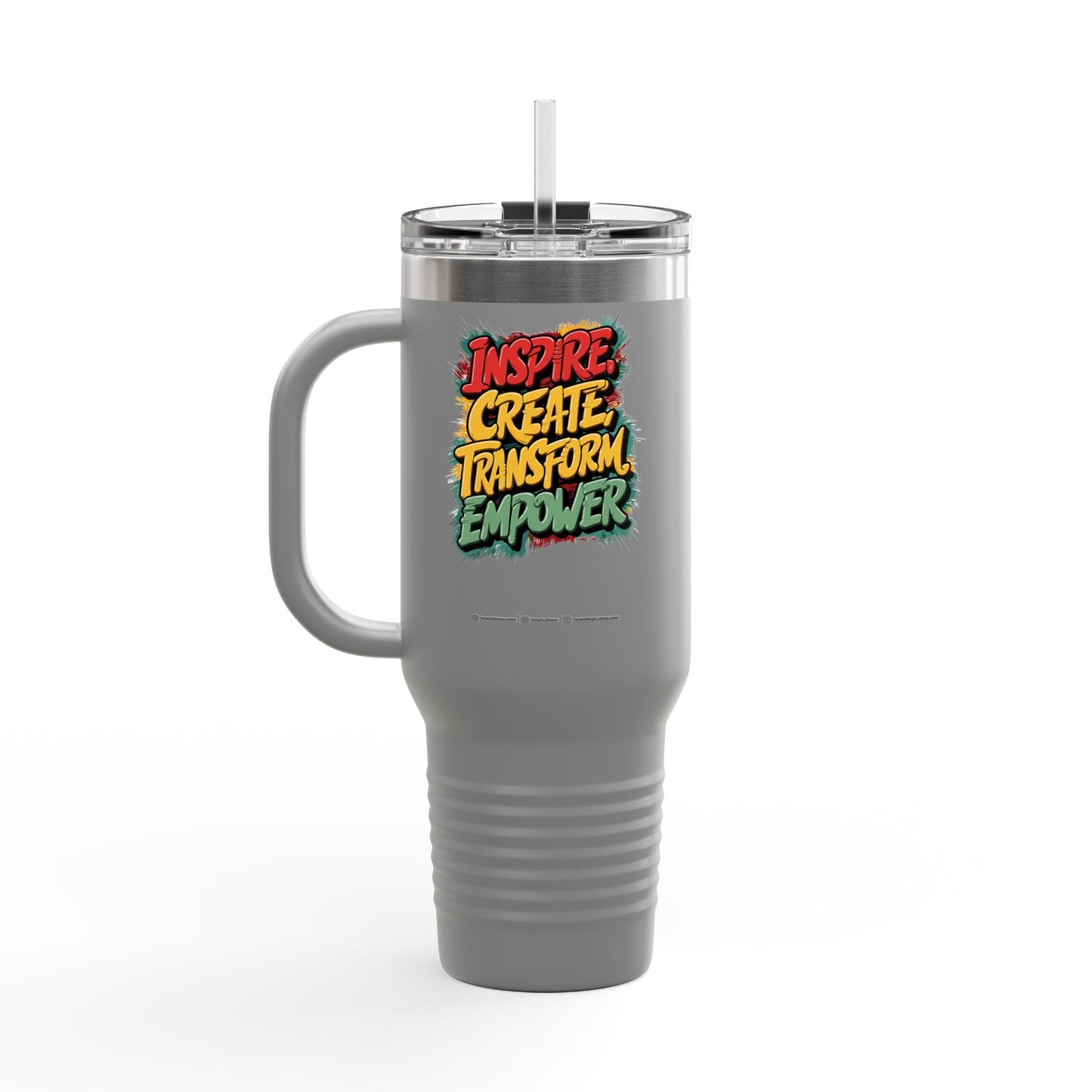 Inspire Create Transform Empower Insulated Travel Mug, 40oz