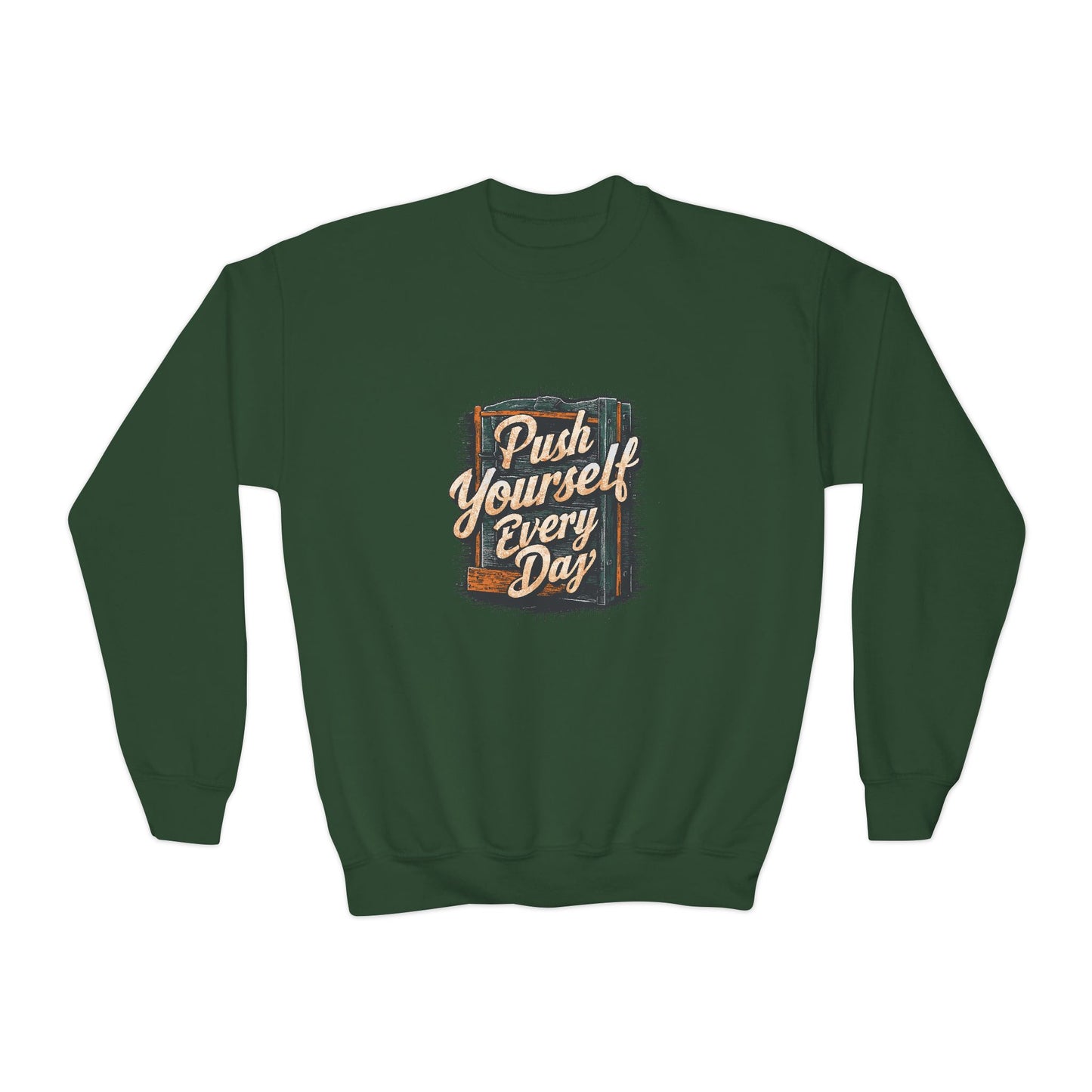 Push Yourself Every Day Youth Crewneck Sweatshirt