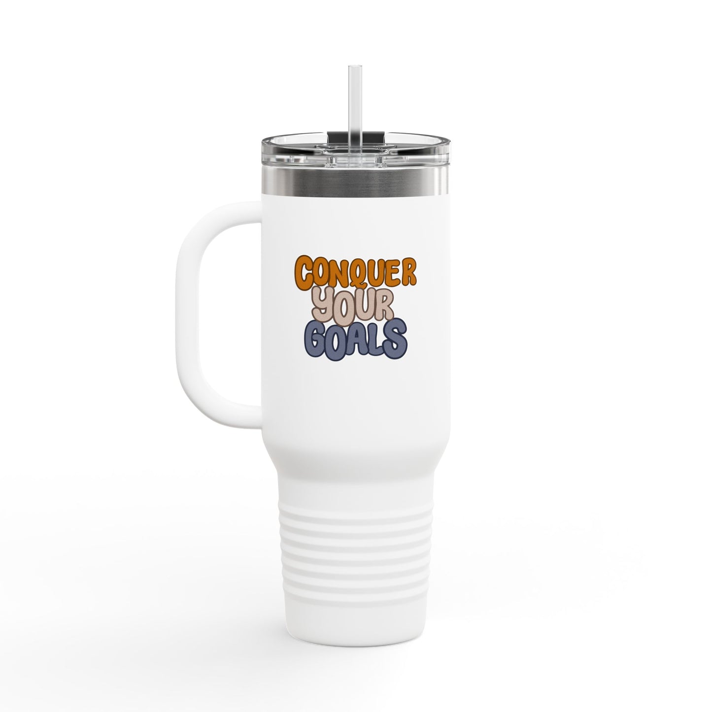 Conquer Your Goals Insulated Travel Mug, 40oz