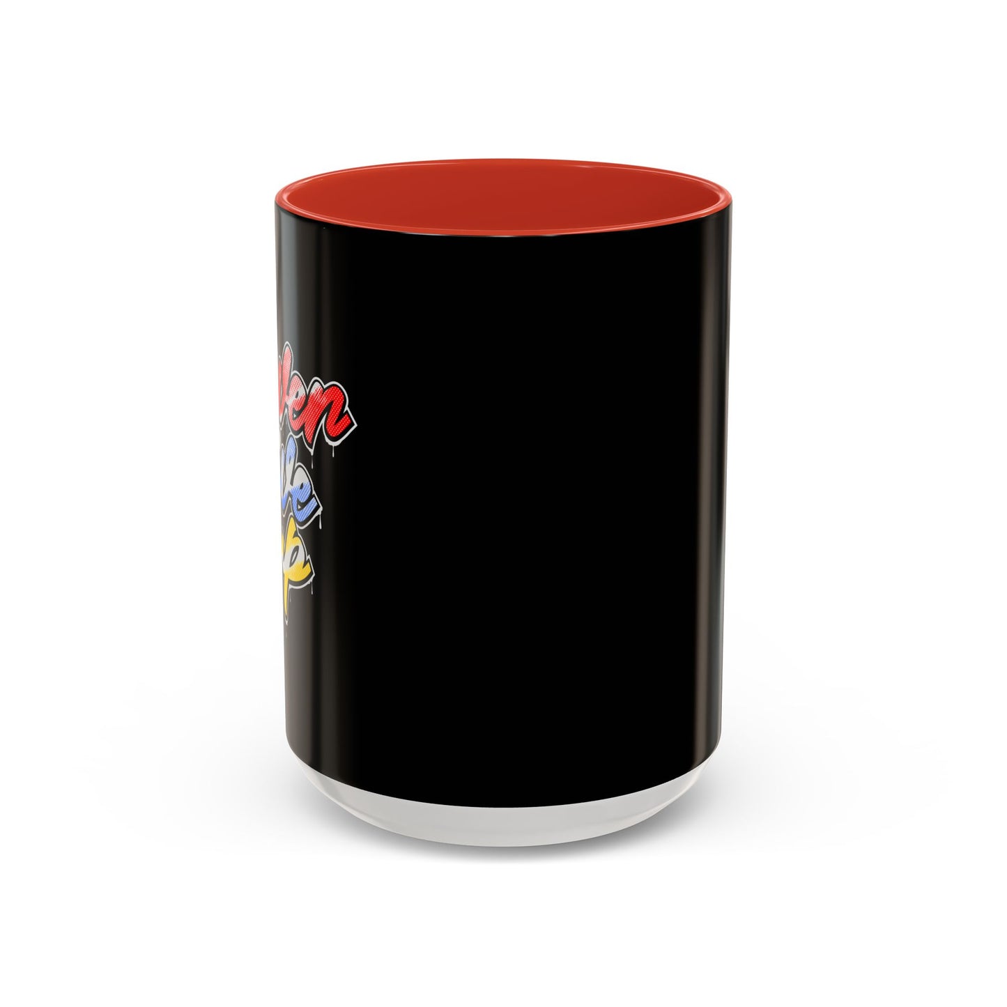 Never Give Up Accent Coffee Mug (11, 15oz)