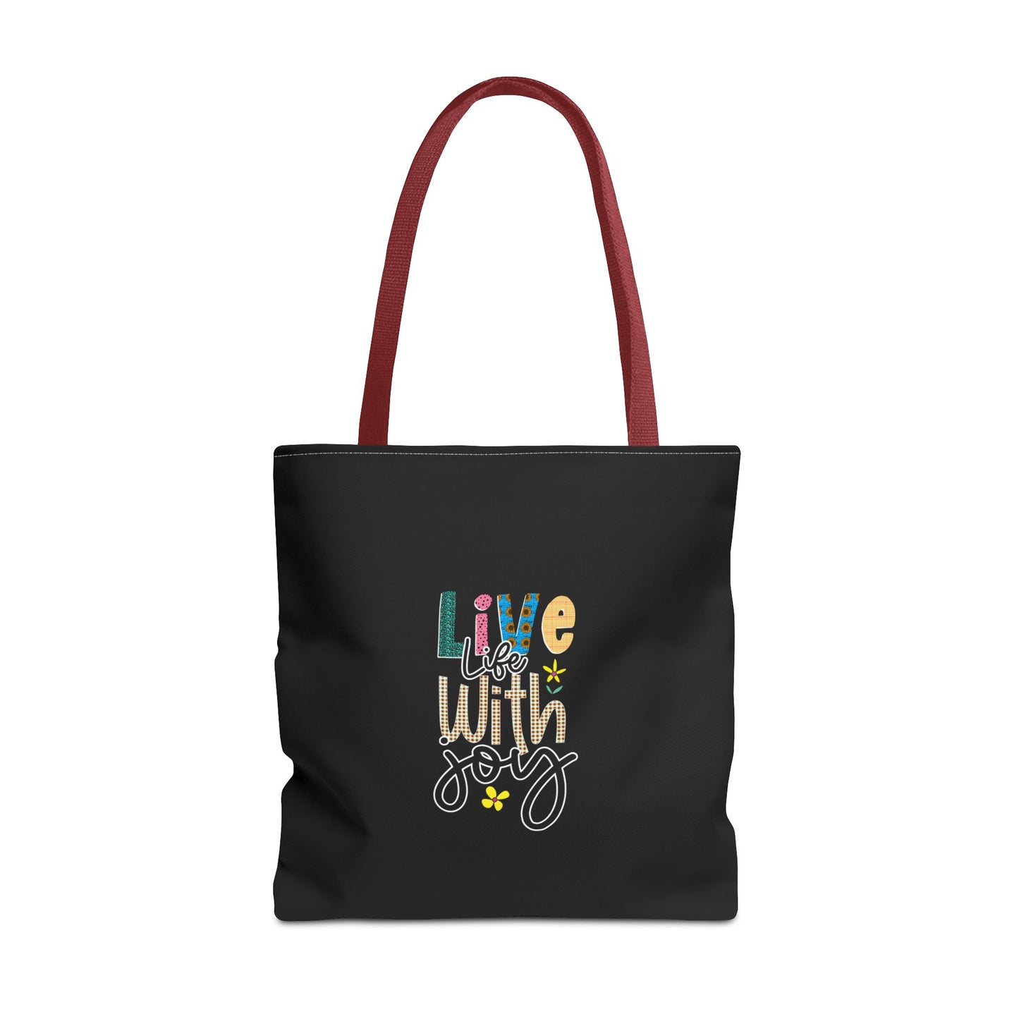 Live Life With Joy Tote Bag (AOP)