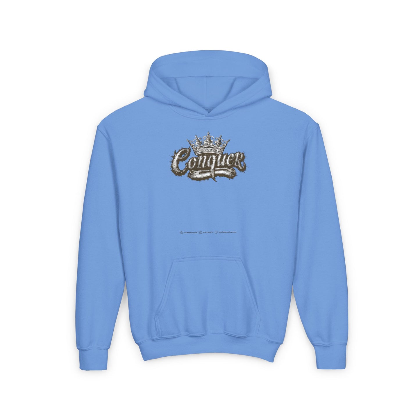 Conquer Youth Heavy Blend Hooded Sweatshirt