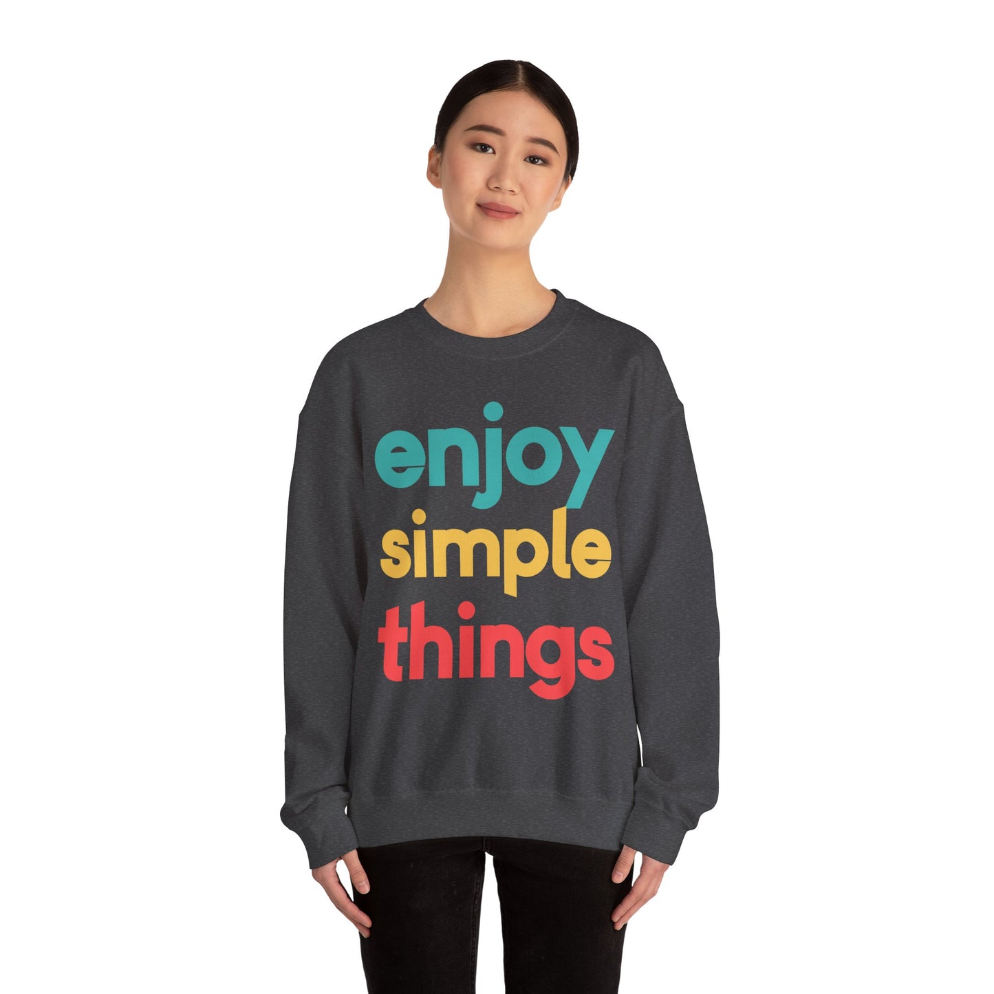 Enjoy Simple Things Unisex Heavy Blend™ Crewneck Sweatshirt