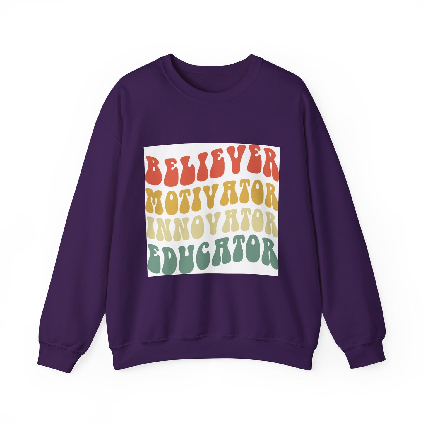 Believer Motivator Innovator Educator Unisex Heavy Blend™ Crewneck Sweatshirt