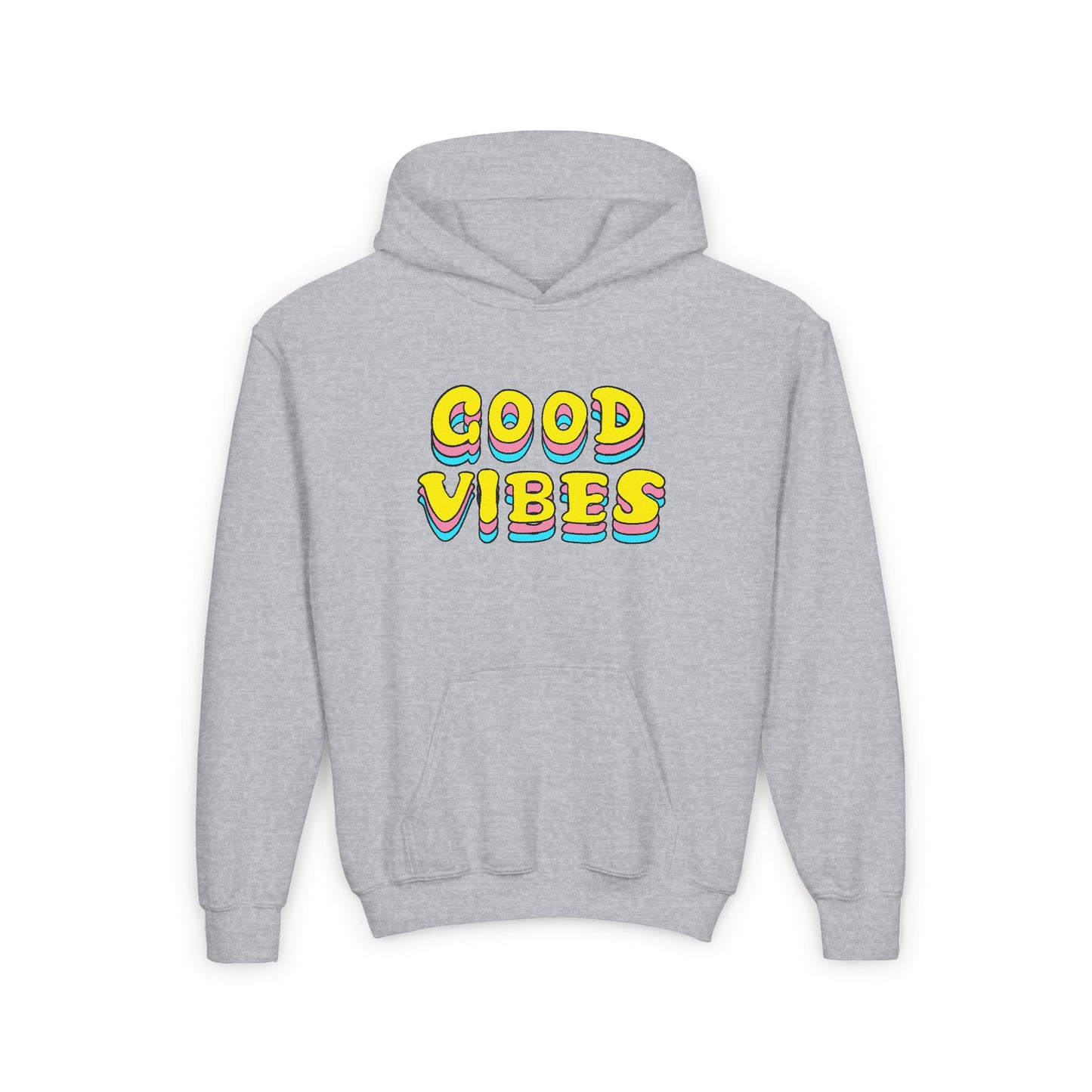 Good Vibes Youth Heavy Blend Hooded Sweatshirt
