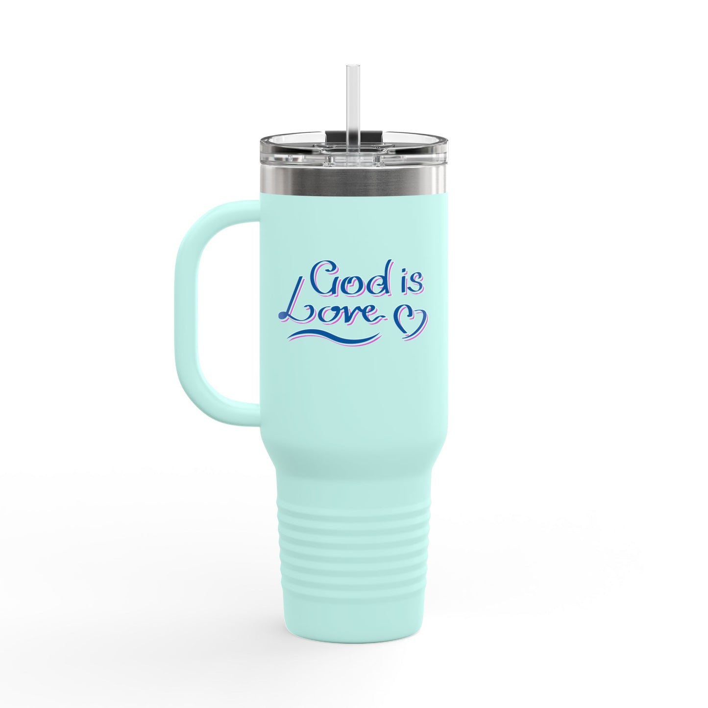 God Is Love Insulated Travel Mug, 40oz