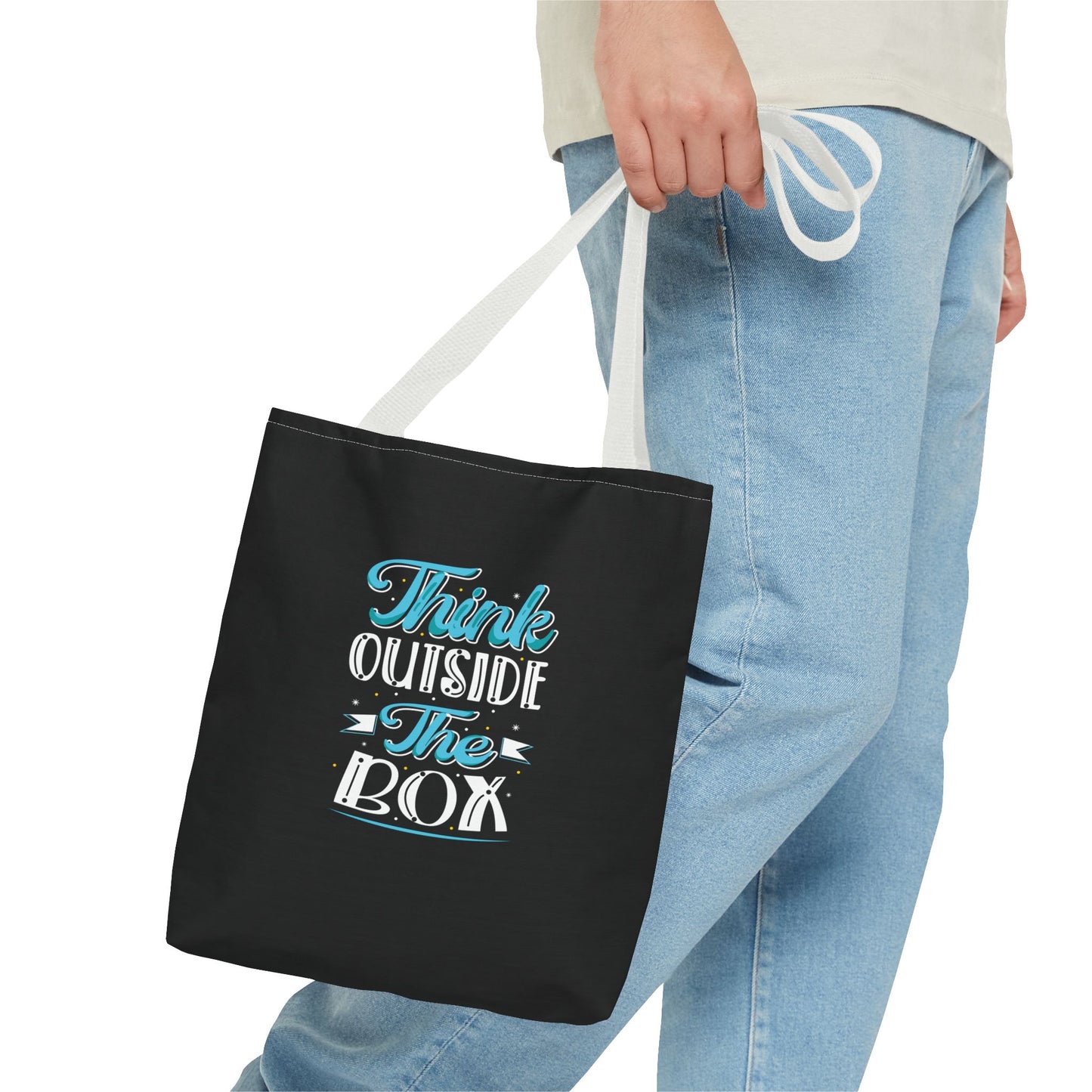 Think Outside The Box Tote Bag (AOP)