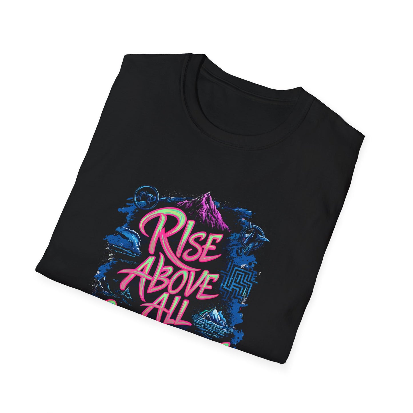 Rise Above All Challenges Unisex Softstyle T-Shirt