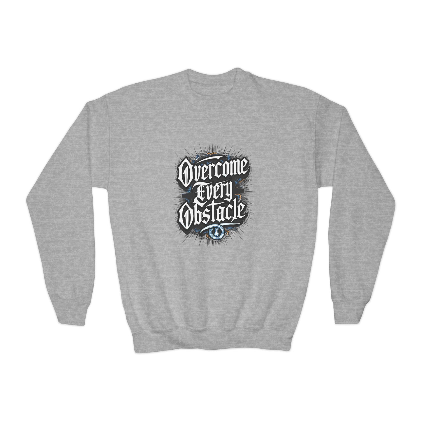 Overcome Every Obstacle Youth Crewneck Sweatshirt