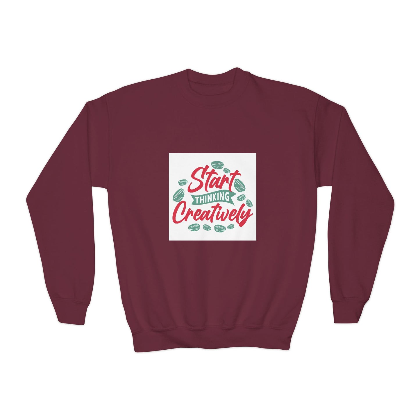 Start Thinking Creatively Youth Crewneck Sweatshirt