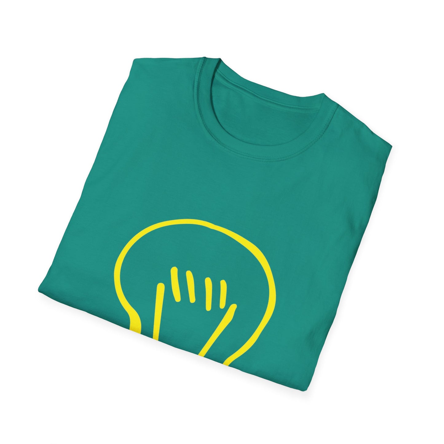 Drawing Light Bulb Icon Unisex Softstyle T-Shirt