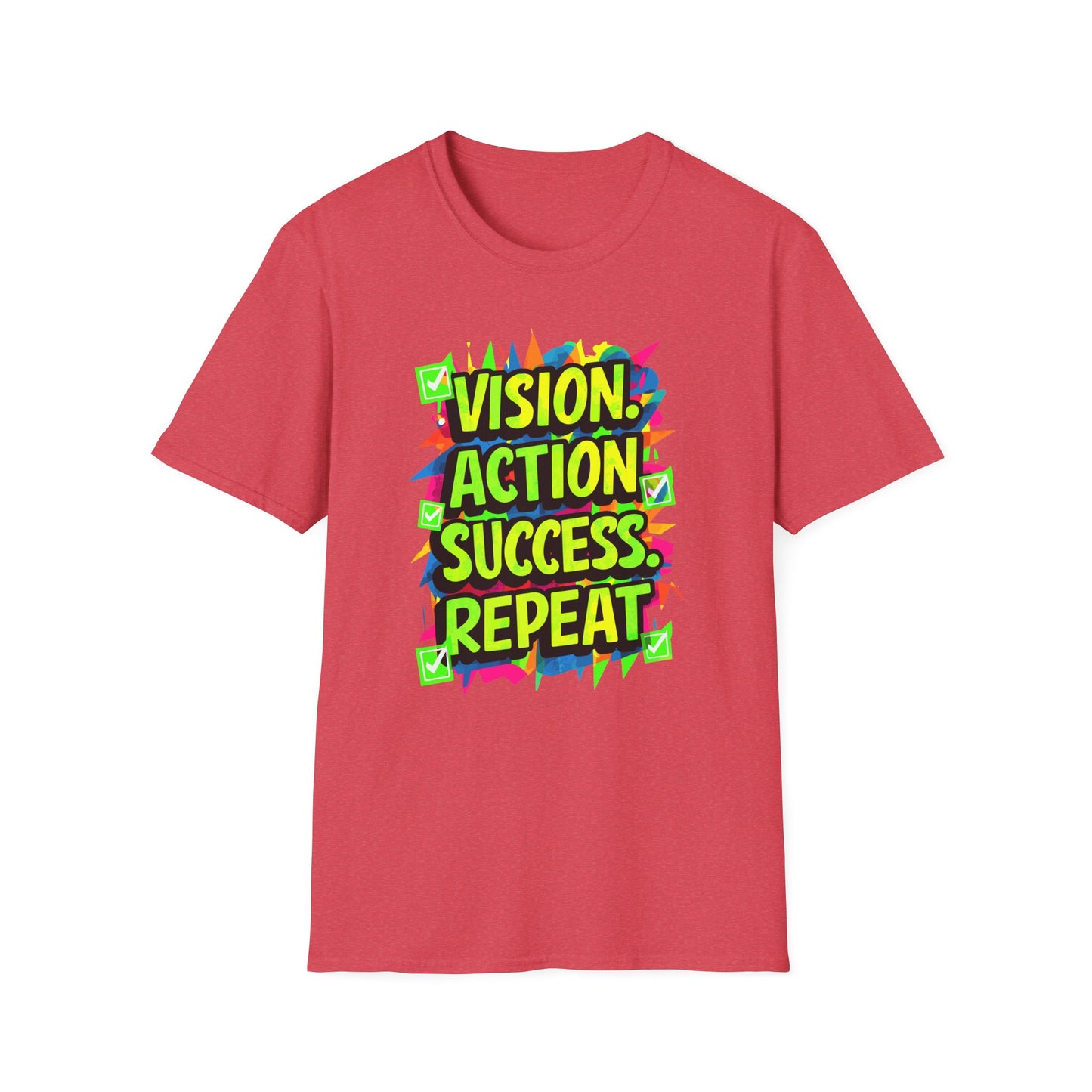 Vision Action Success Repeat Unisex Softstyle T-Shirt