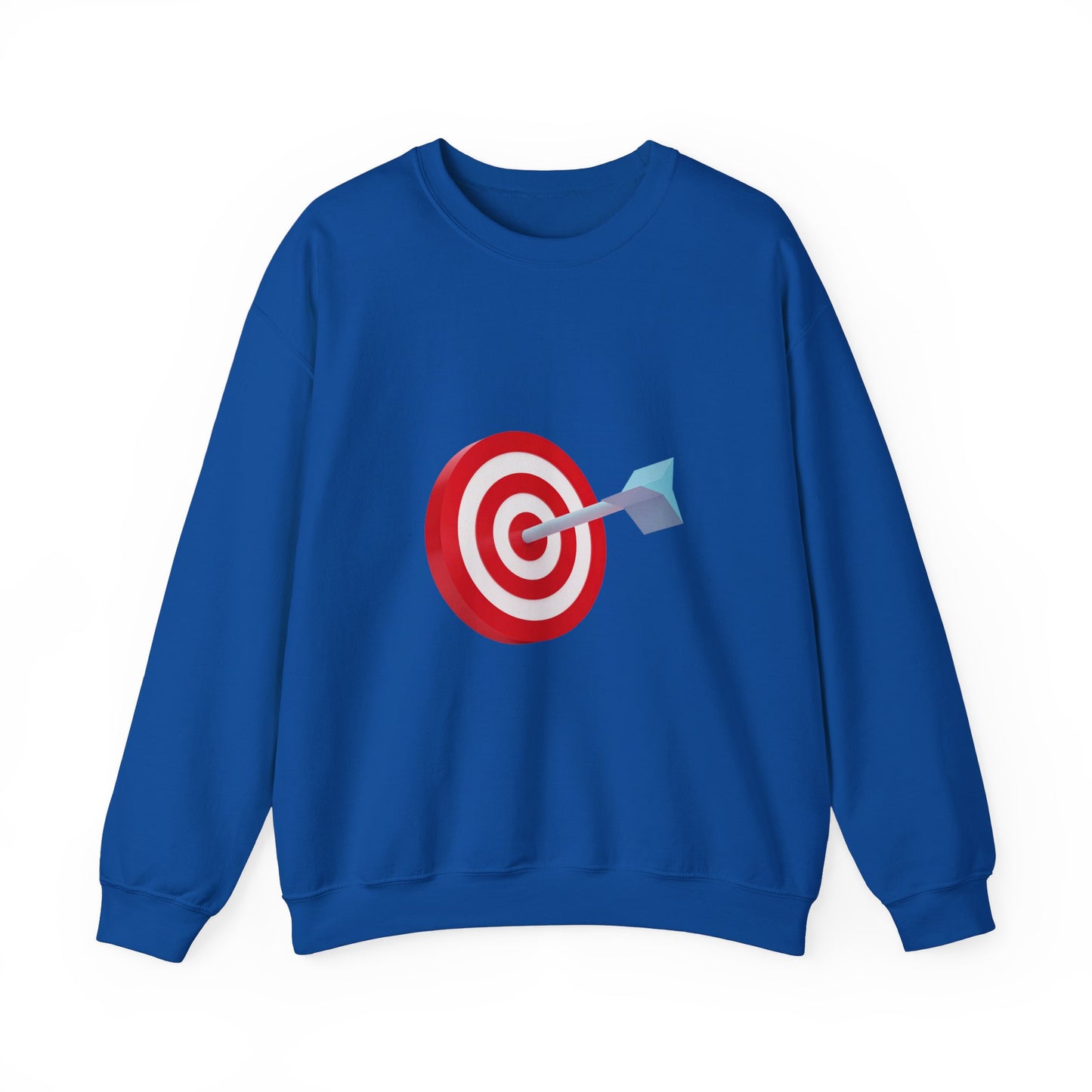 3d Render Arroe Hit The Center Of Target Or Goal Of Success Unisex Heavy Blend™ Crewneck Sweatshirt