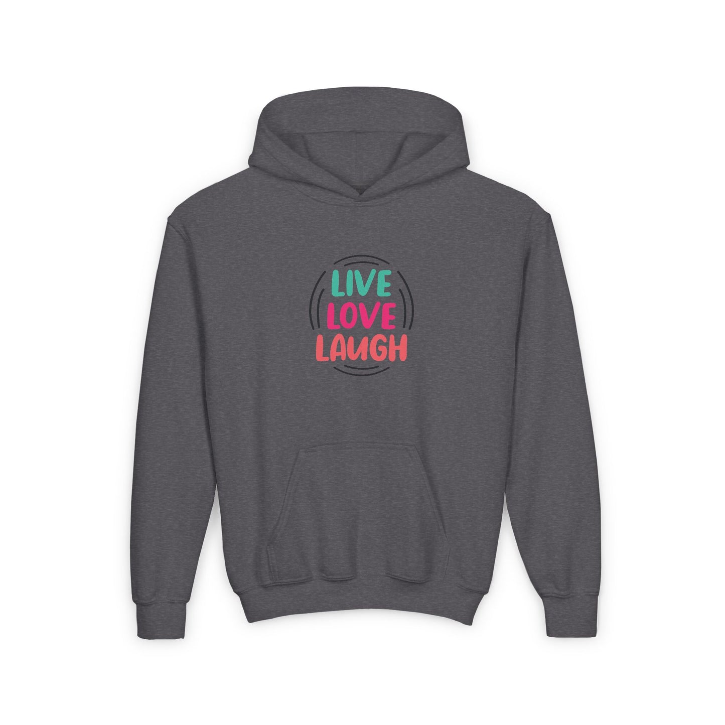 Live Love Laugh Youth Heavy Blend Hooded Sweatshirt