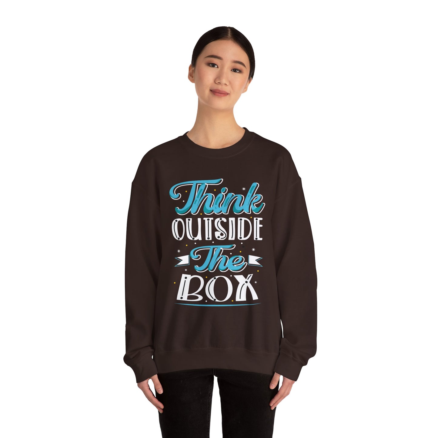 Think Outside The Box Unisex Heavy Blend™ Crewneck Sweatshirt