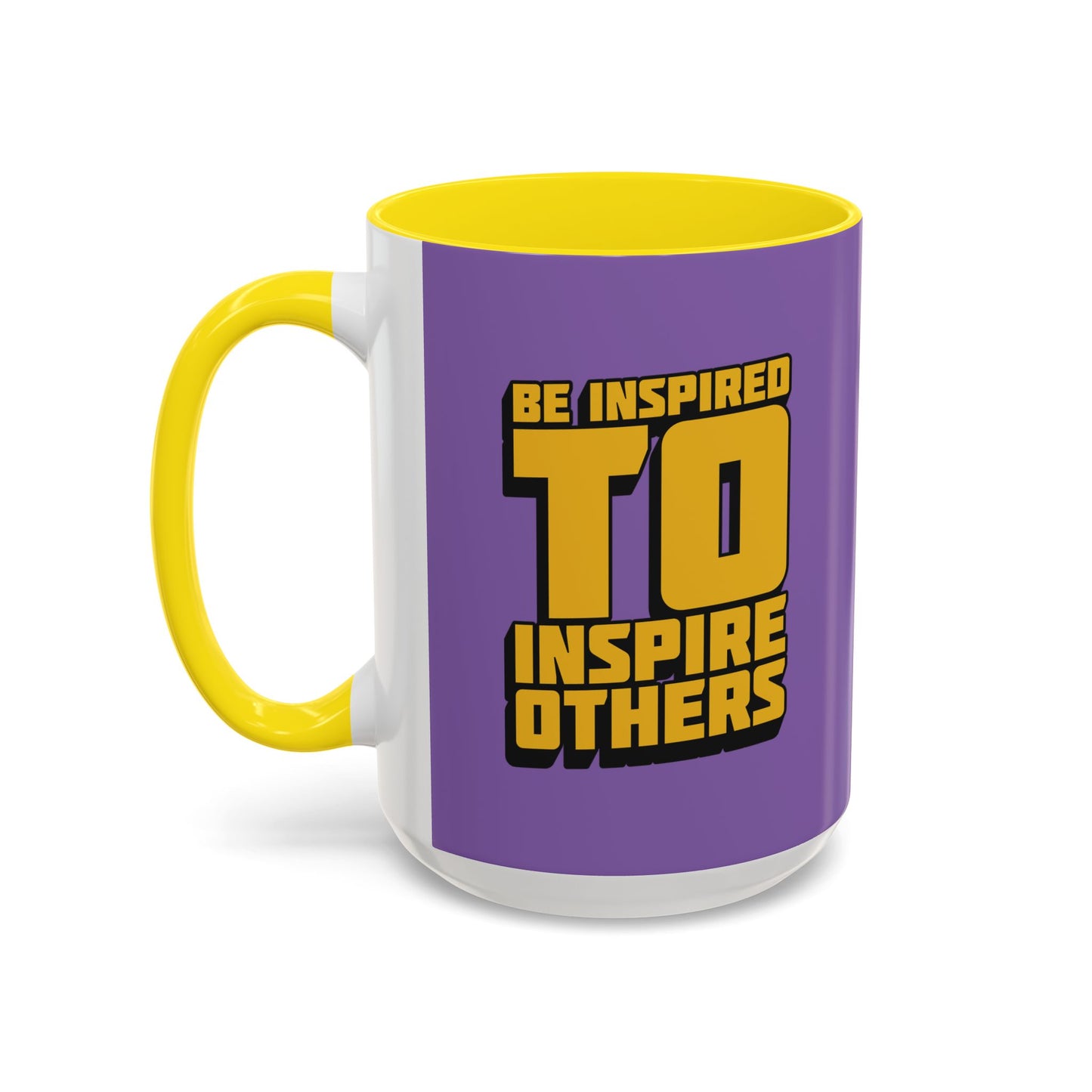 Be Inspired To Inspire Others Accent Coffee Mug (11, 15oz)