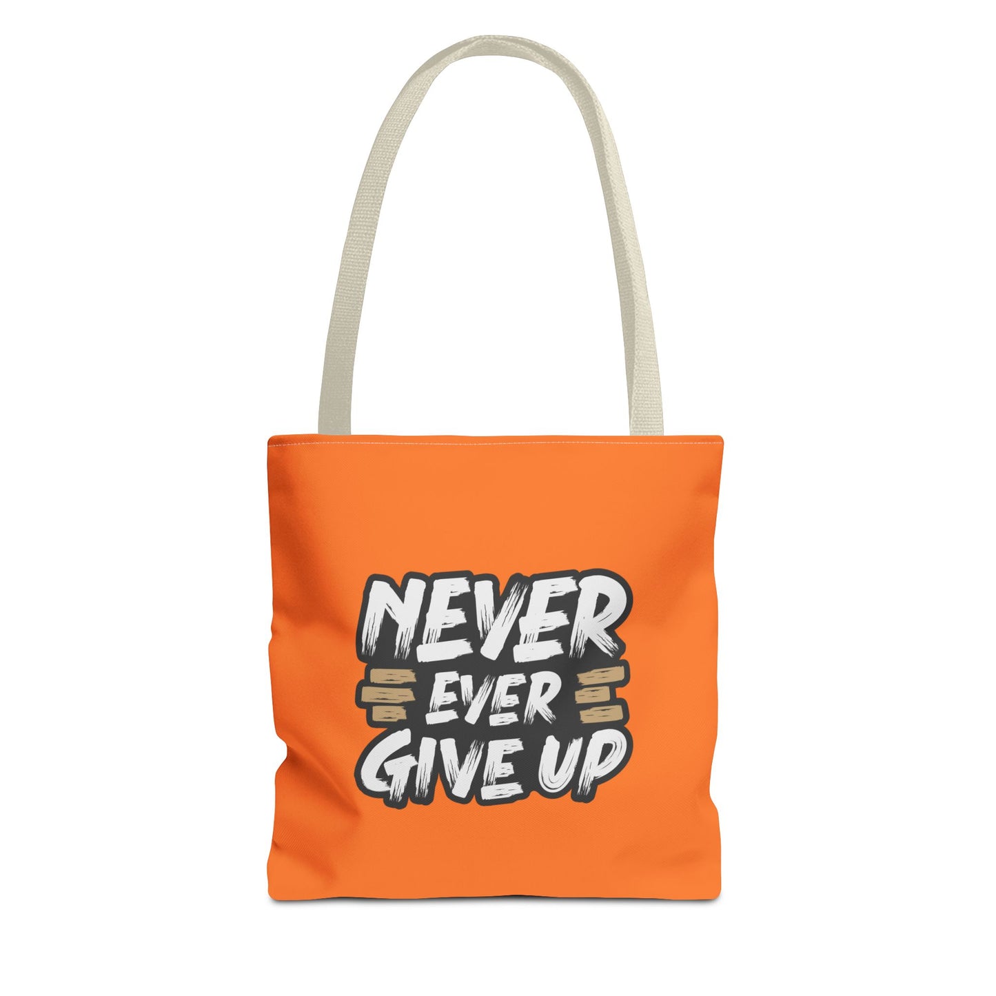 Never Give Up Tote Bag (AOP)