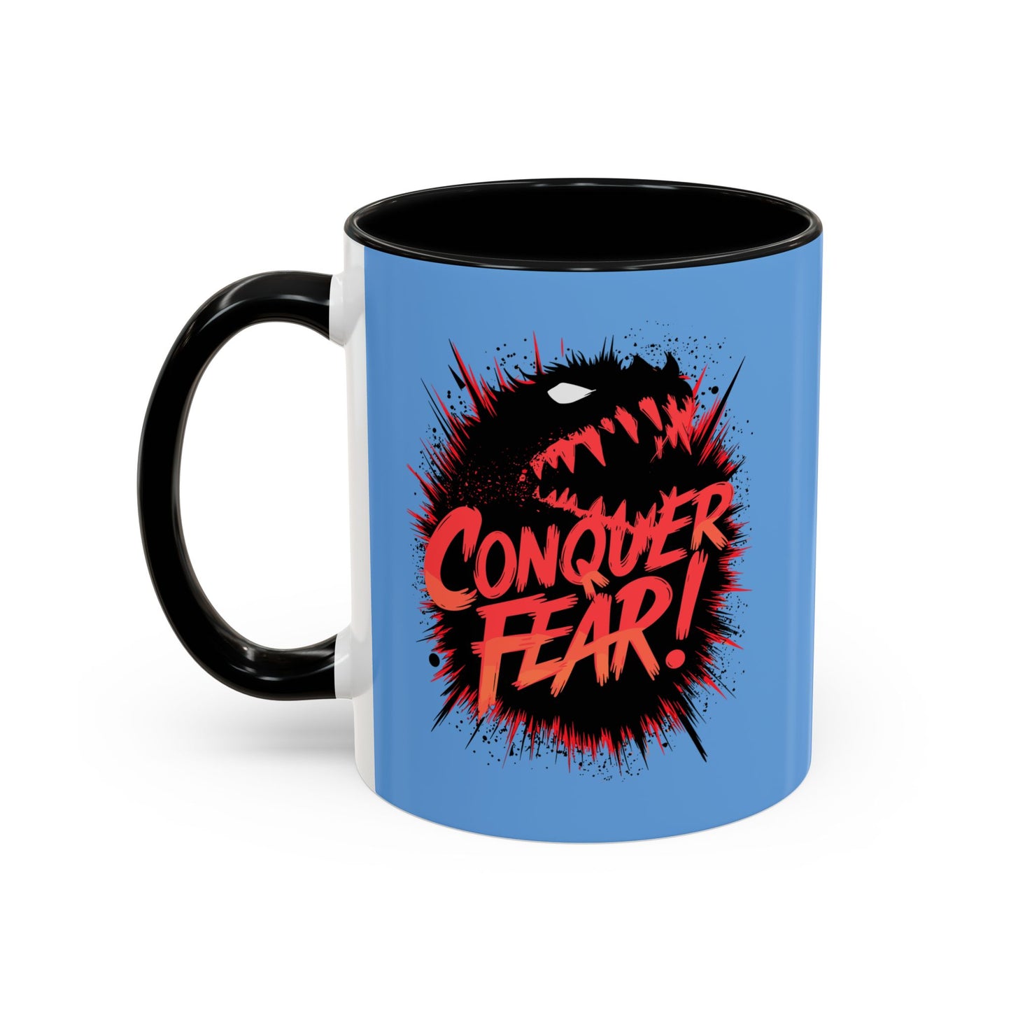 Conquer Fear! Accent Coffee Mug (11, 15oz)