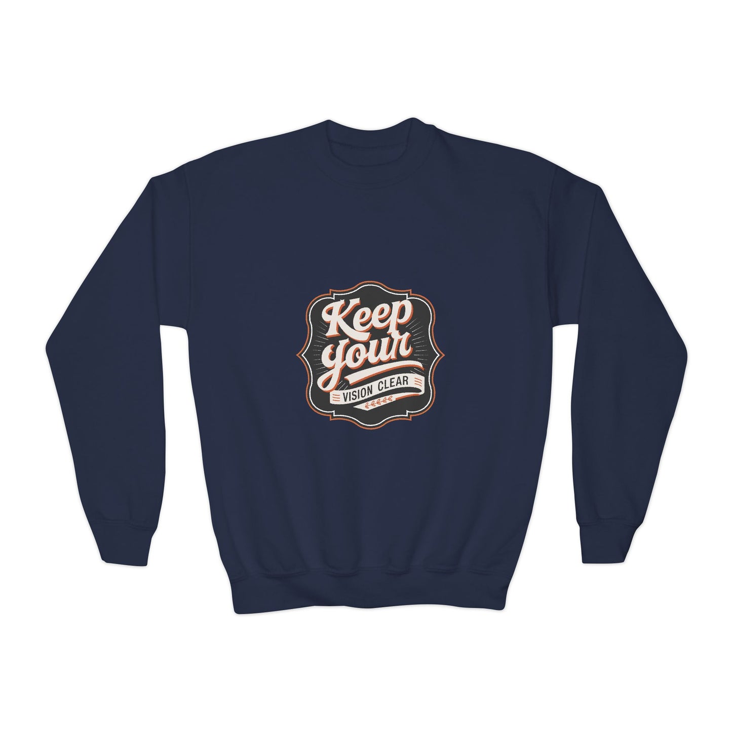Keep Your Vision Clear Youth Crewneck Sweatshirt