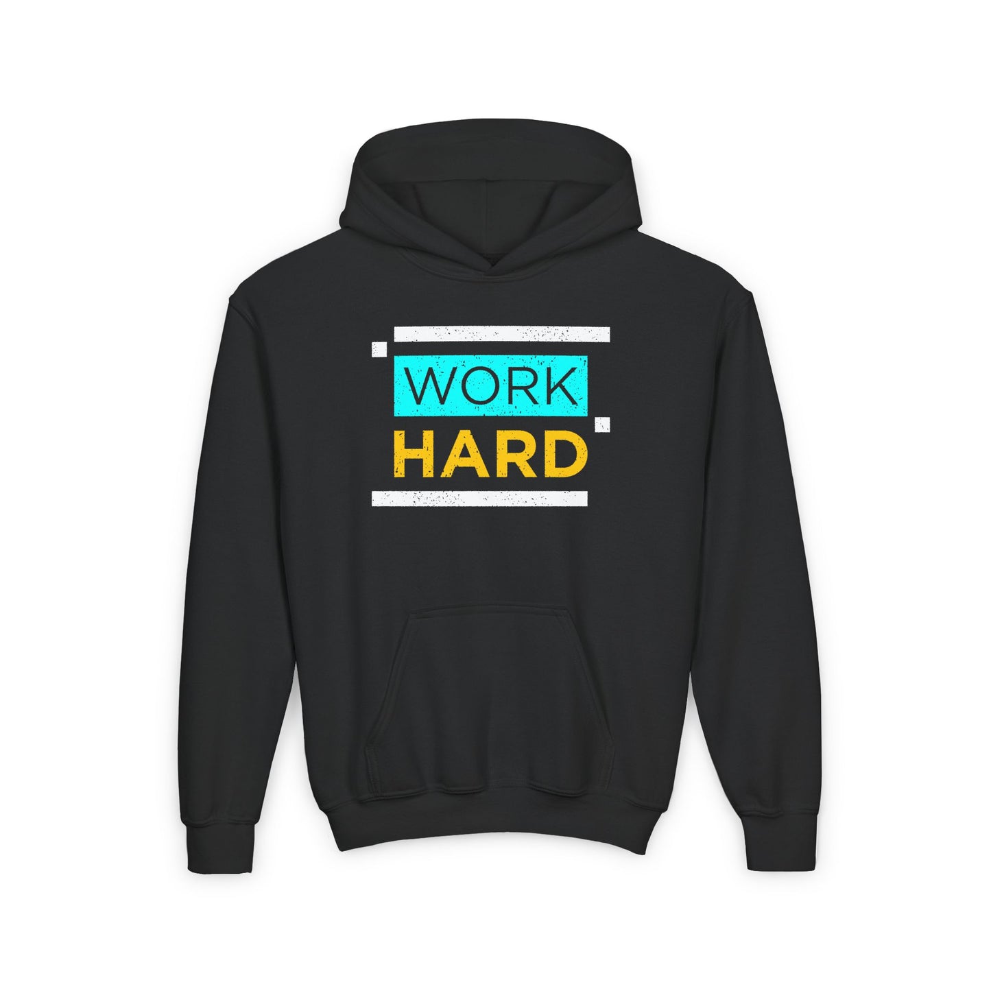 Work Hard Youth Heavy Blend Hooded Sweatshirt