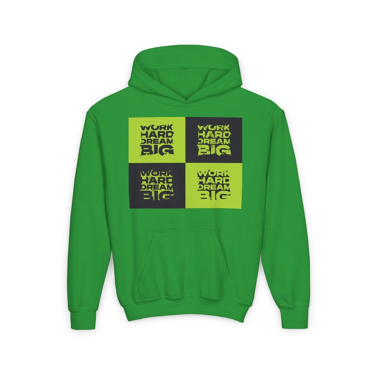 Work Hard Dream Big Youth Heavy Blend Hooded Sweatshirt