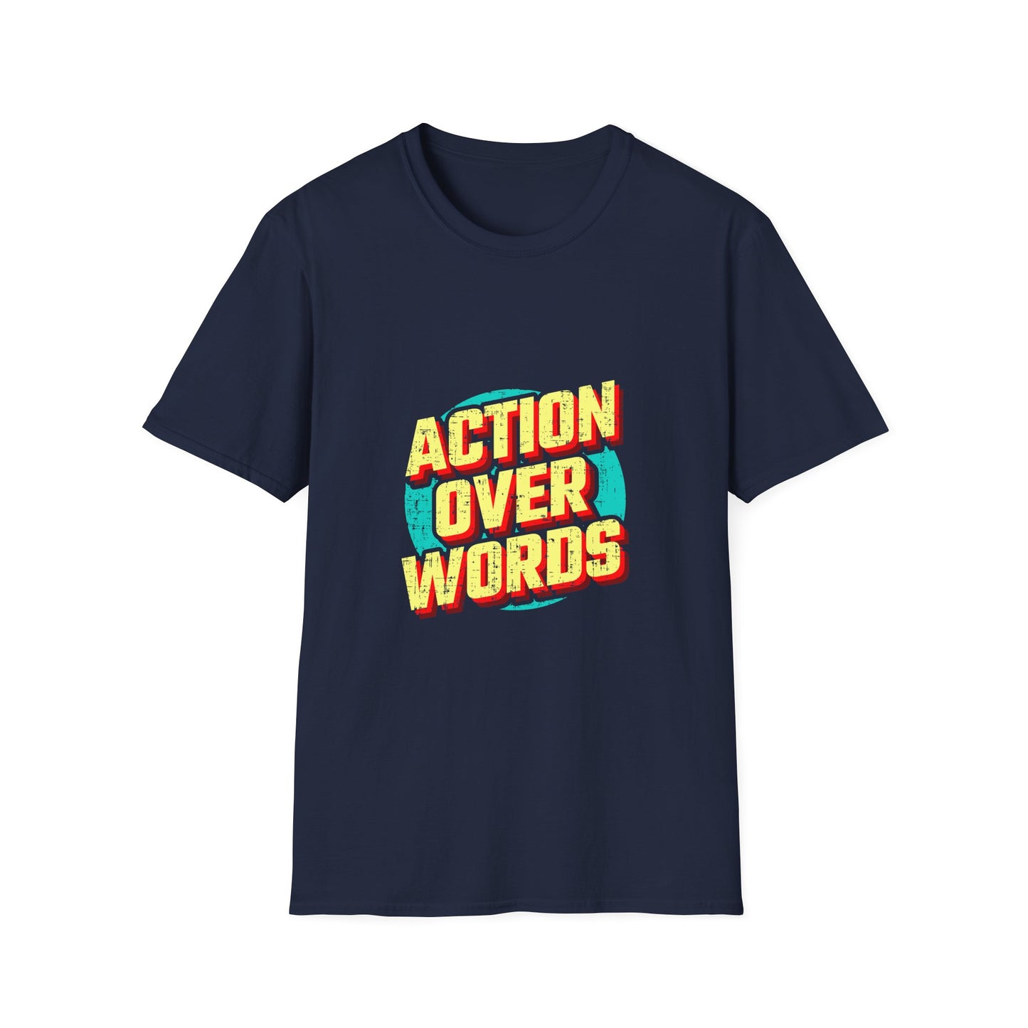 Action Over Words Unisex Softstyle T-Shirt