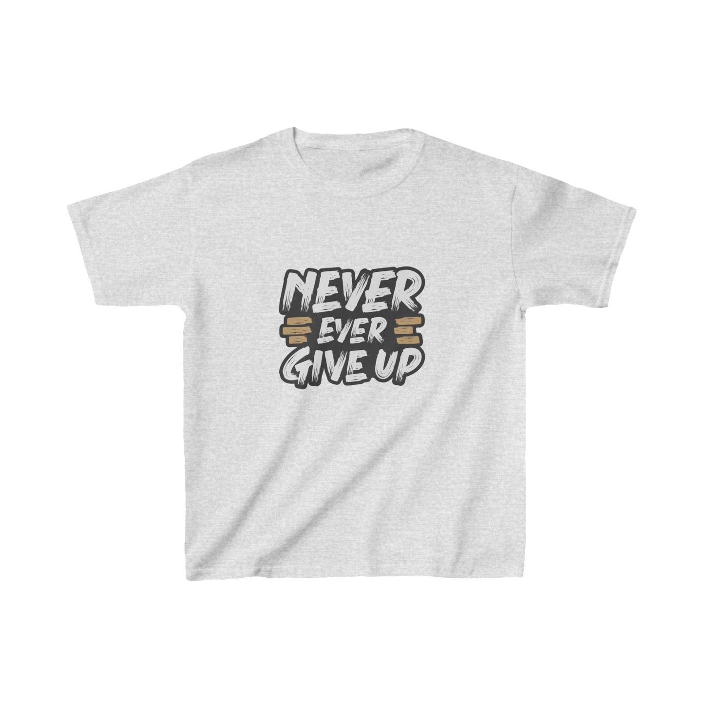 Never Ever Give Up Kids Heavy Cotton™ Tee
