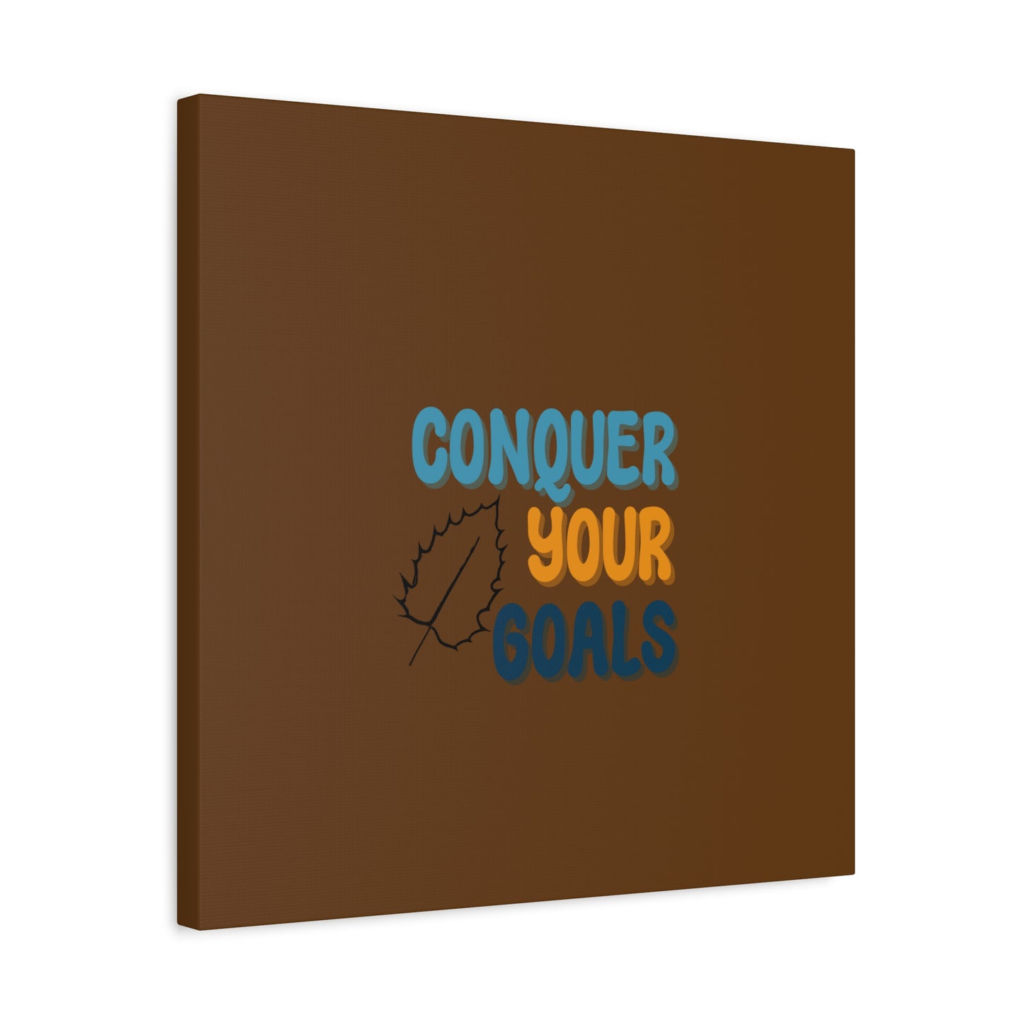 Conquer Your Goals Matte Canvas, Stretched, 1.25"