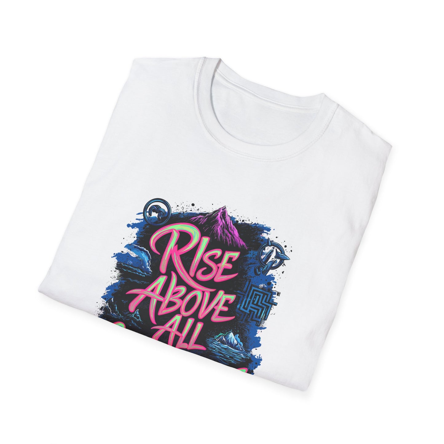 Rise Above All Challenges Unisex Softstyle T-Shirt