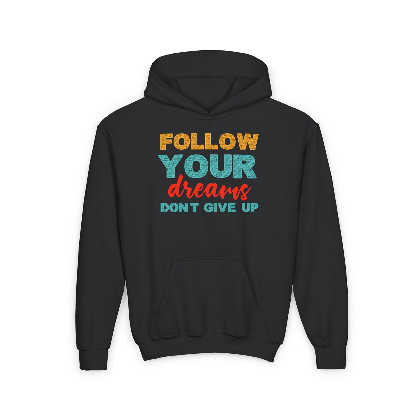 Follow Your Dreams Youth Heavy Blend Hooded Sweatshirt