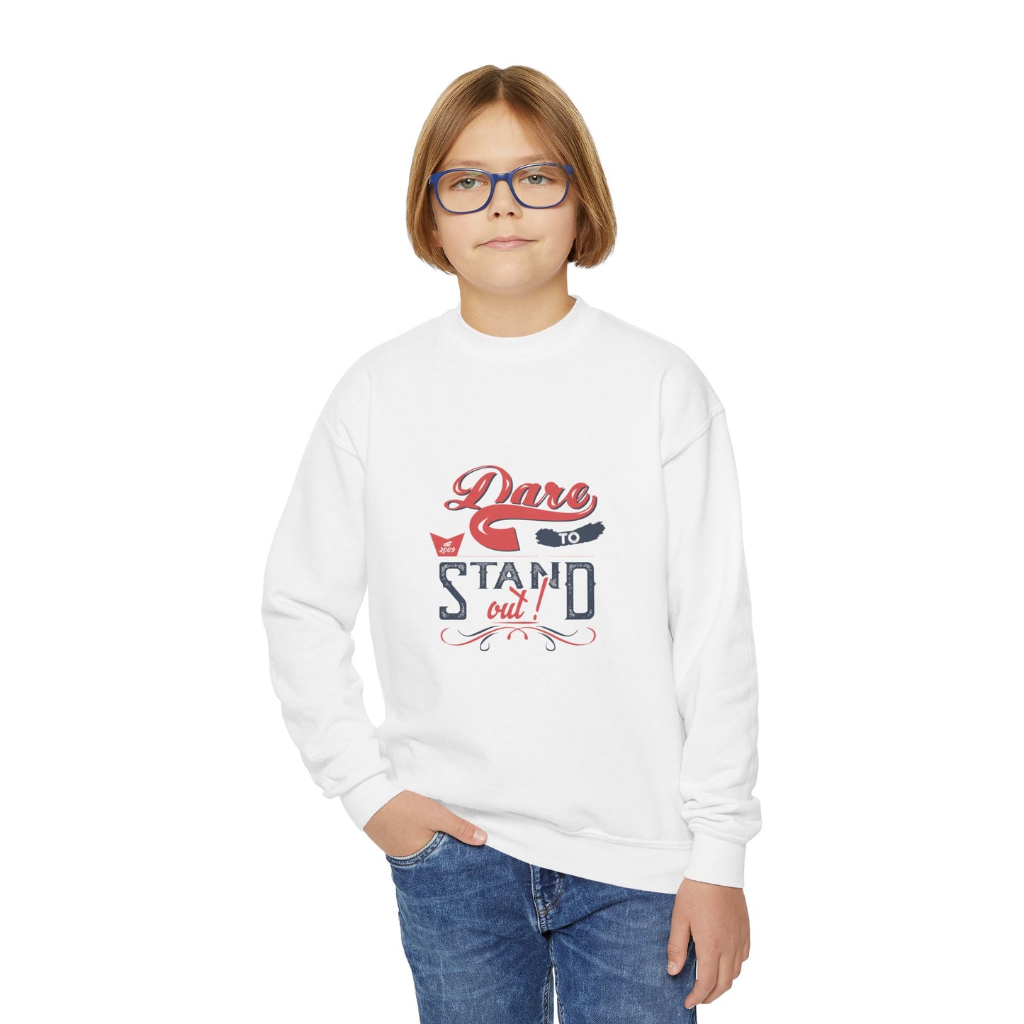 Dare To Stand Out Youth Crewneck Sweatshirt