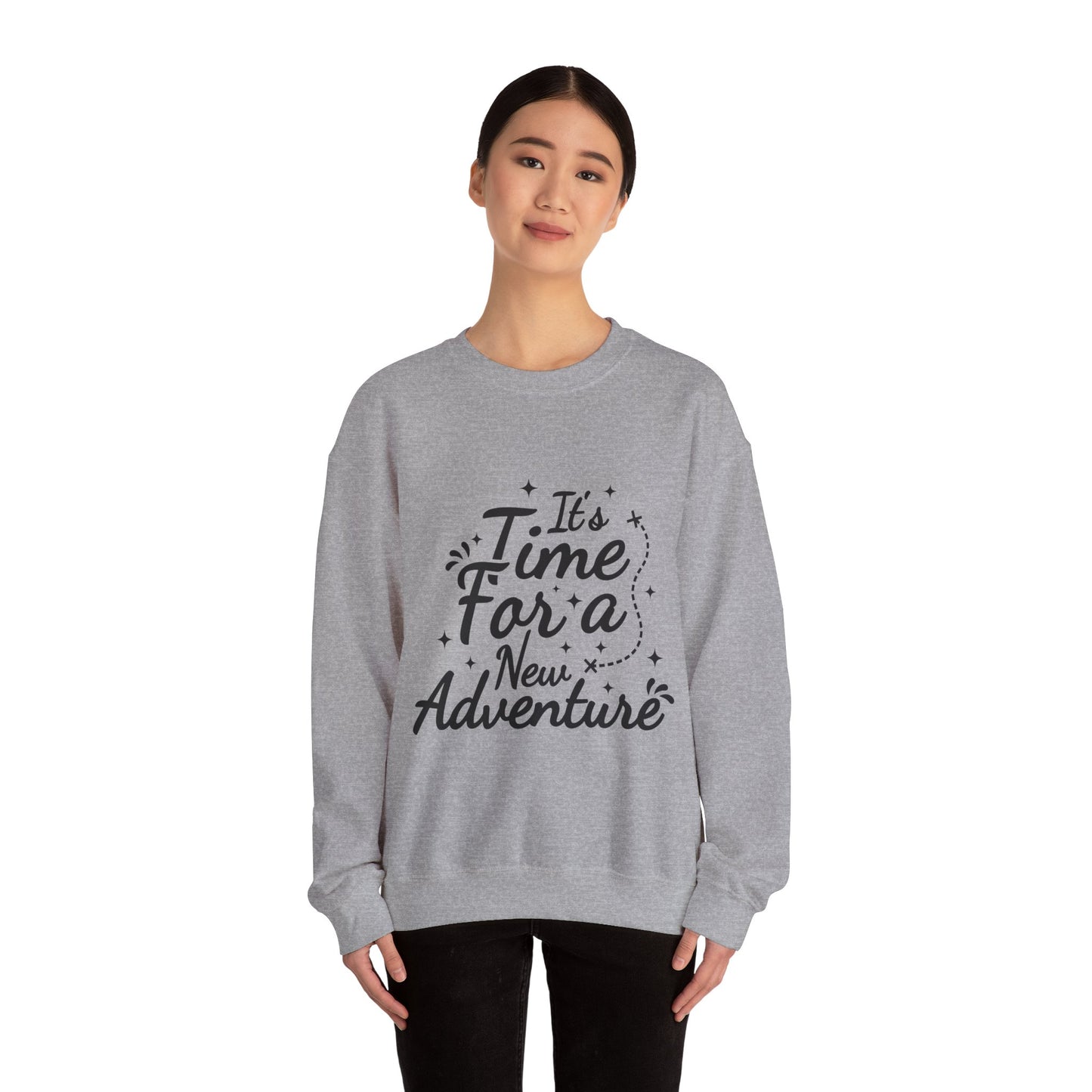 It's Time For A New Adventure Unisex Heavy Blend™ Crewneck Sweatshirt