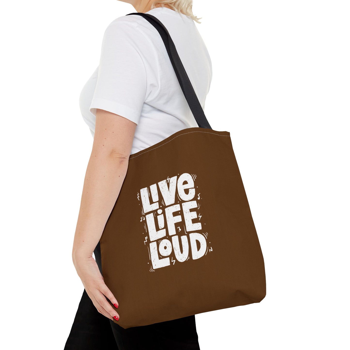 Live Life Loud Tote Bag (AOP)