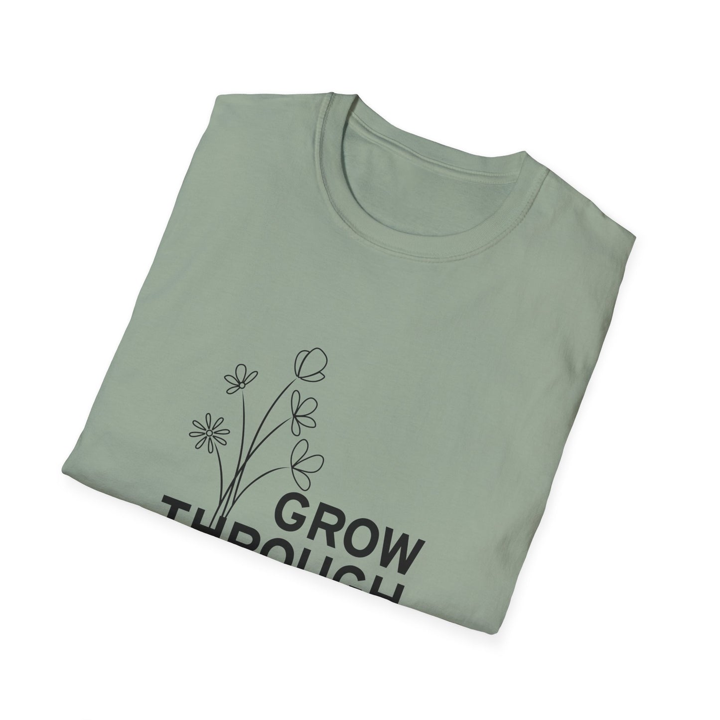 Grow Through  Unisex Softstyle T-Shirt