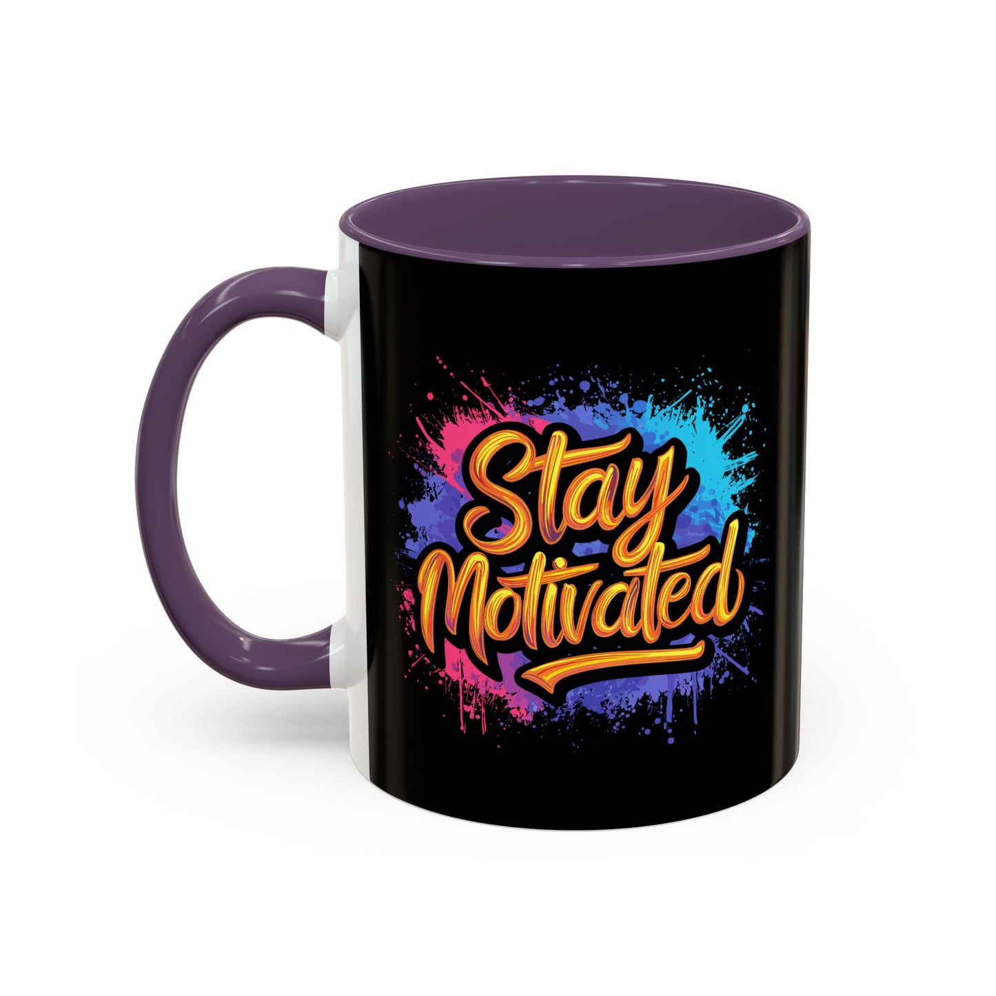 Stay Motivated Accent Coffee Mug (11, 15oz)