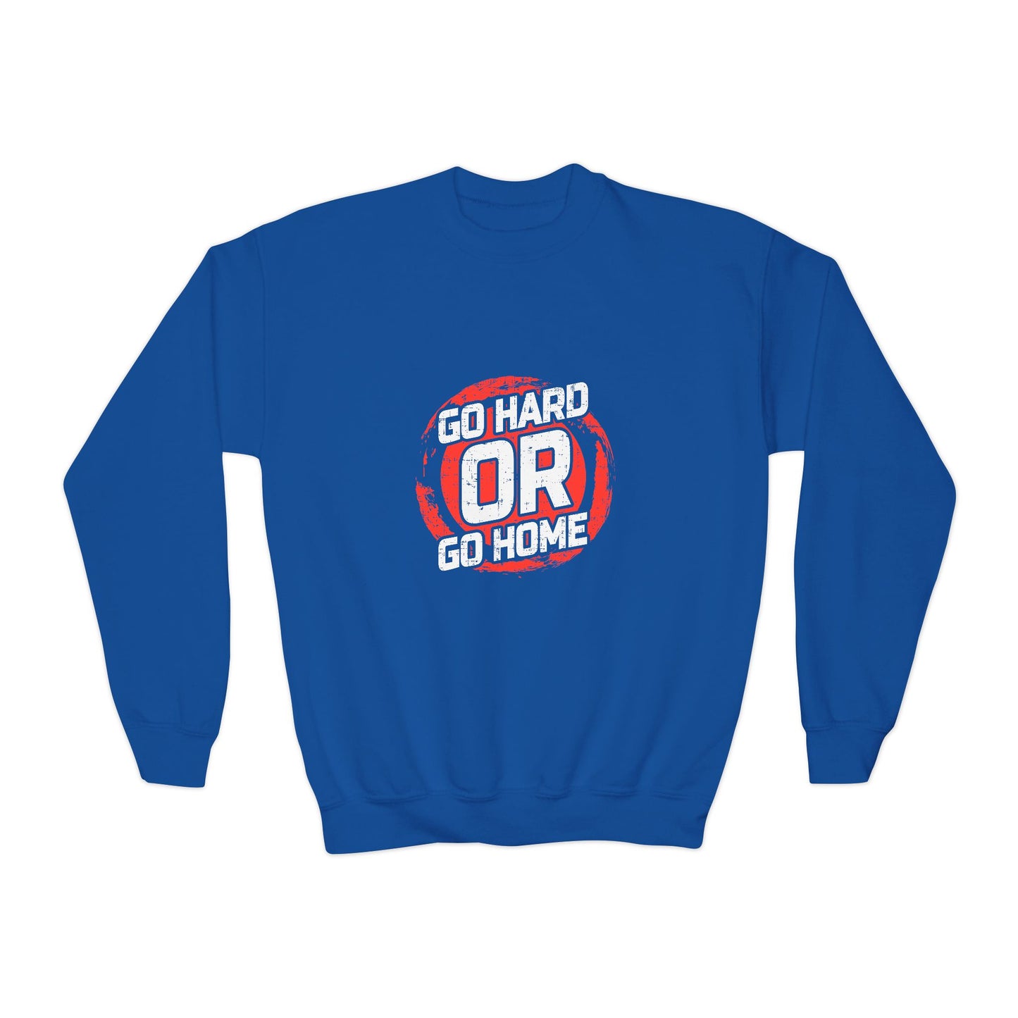 Go Hard Or Go Home Youth Crewneck Sweatshirt