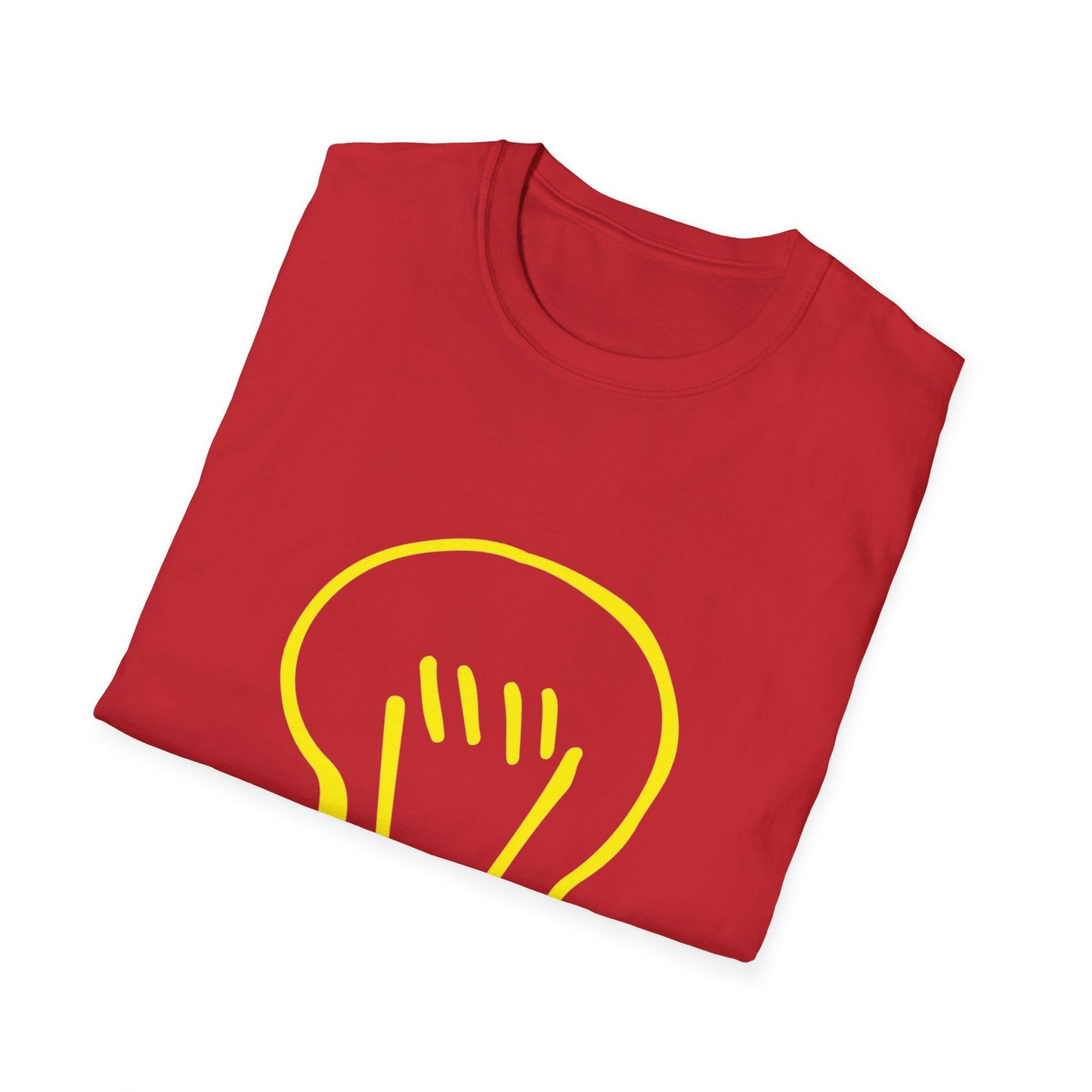 Drawing Light Bulb Icon Unisex Softstyle T-Shirt