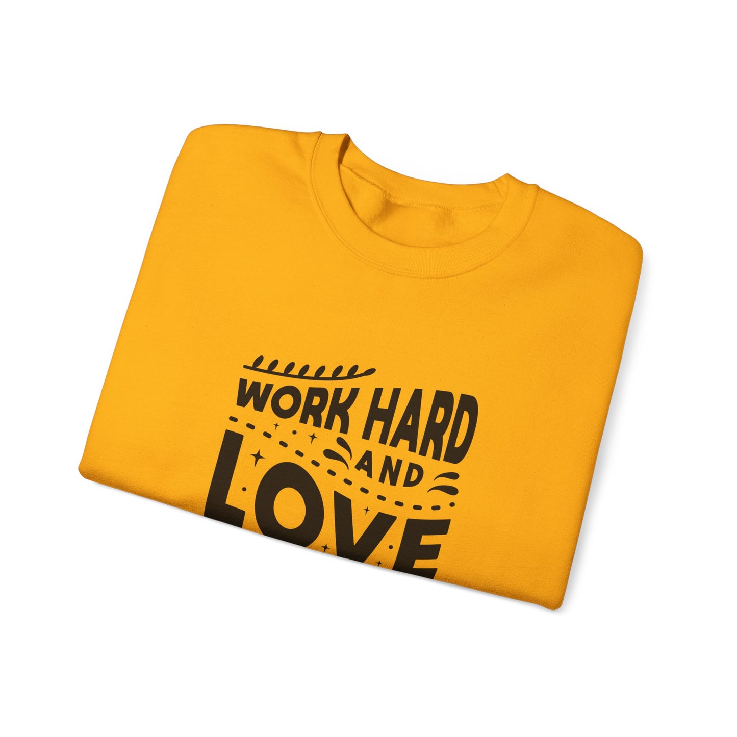 Work Hard And Love Your Passion Unisex Heavy Blend™ Crewneck Sweatshirt