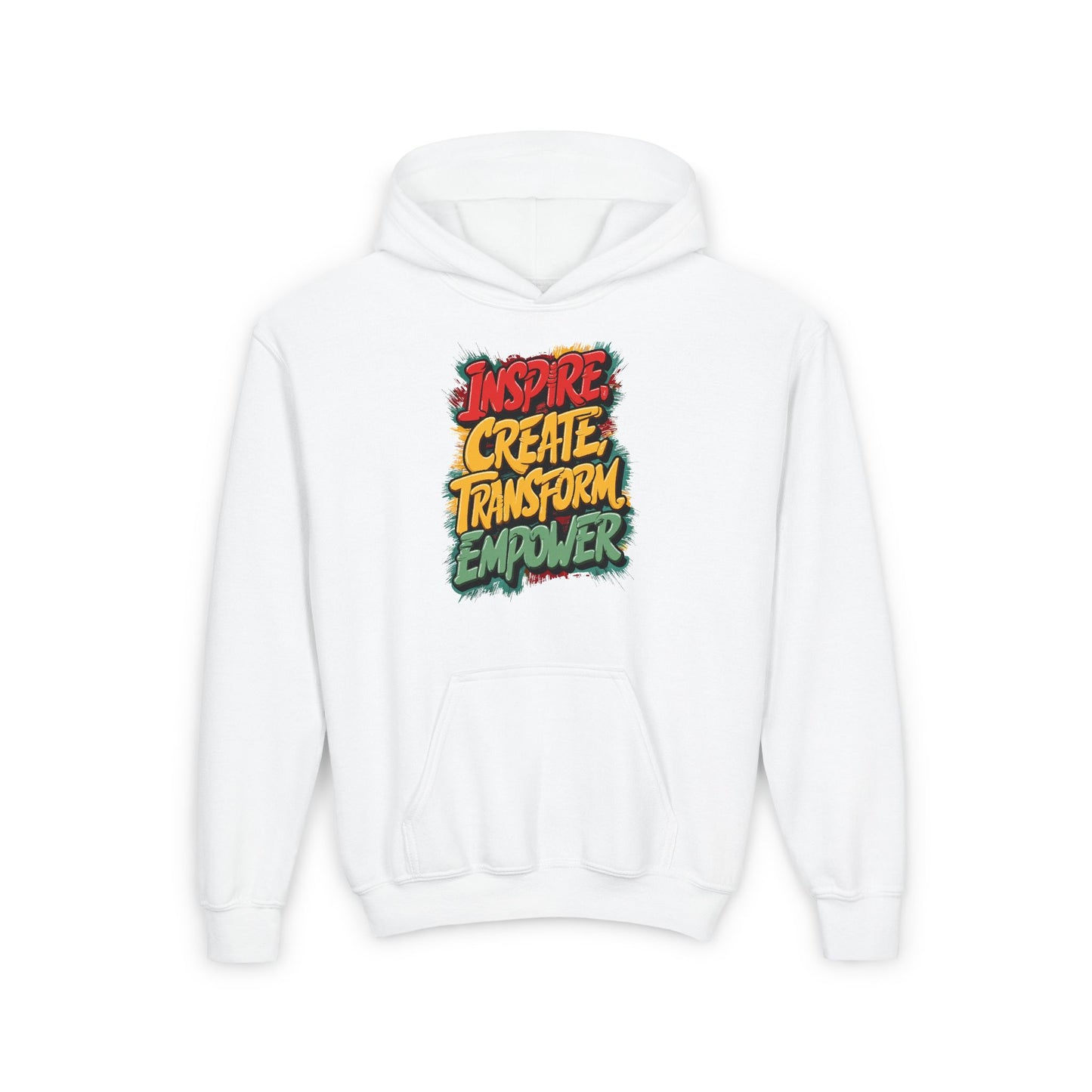 Inspire Create Transform Empower Youth Heavy Blend Hooded Sweatshirt